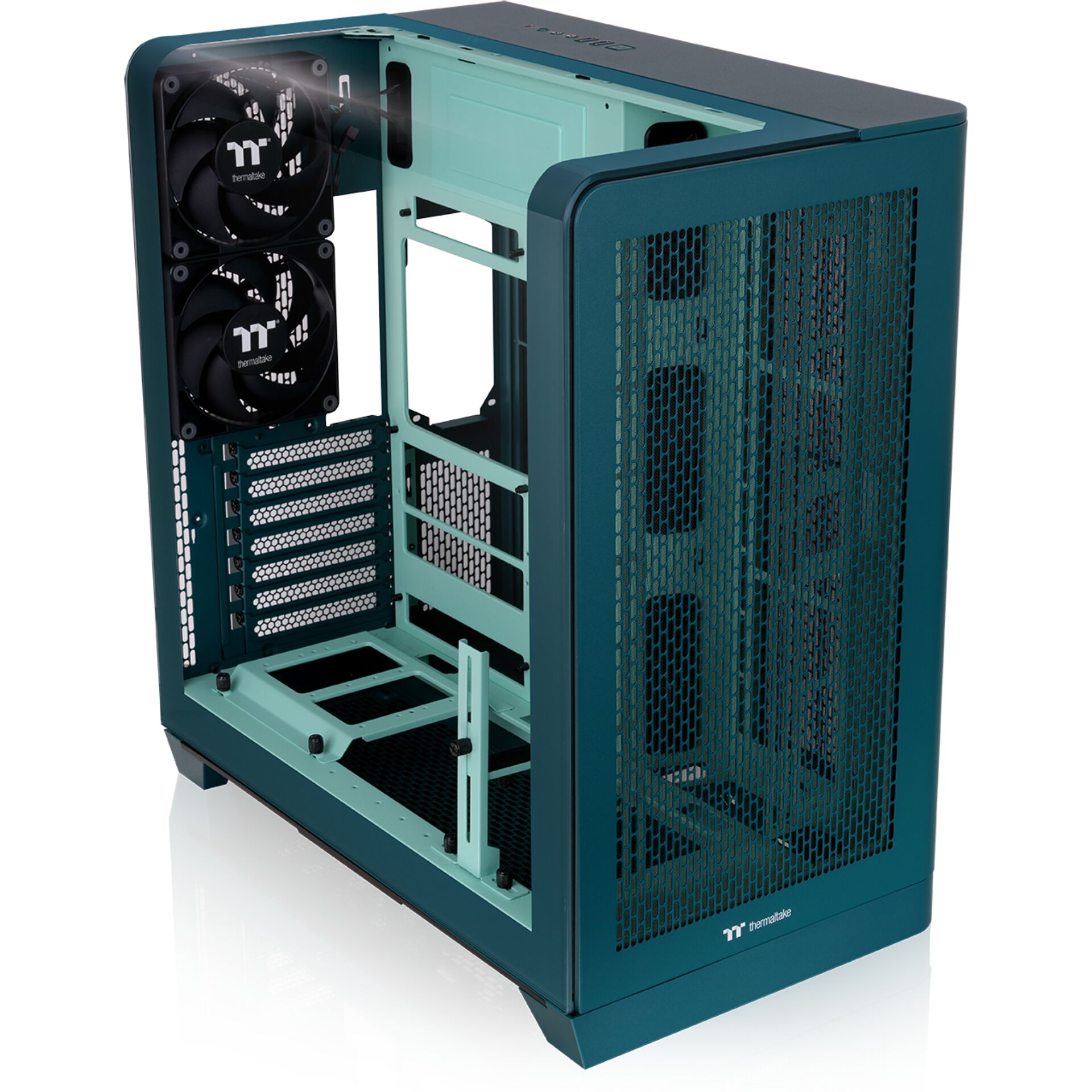 PC-Gehäuse, Mid-Tower, Mesh-Vorderseite, Frontlüfter, Tempered-Glas nicht sichtbar