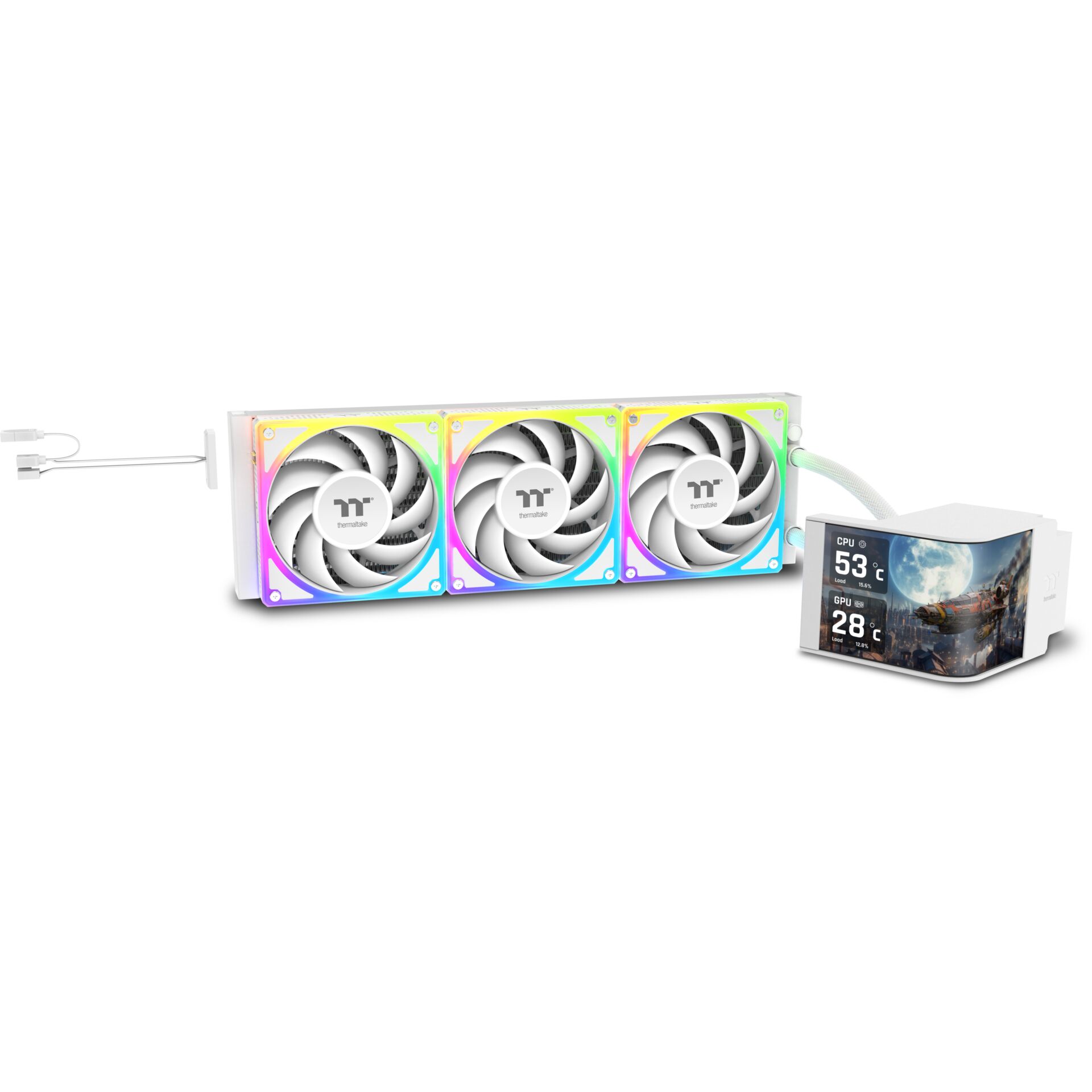 RGB-Kühlung, CPU-Kühler, Triple-Lüfter, Luftkühlung, RGB-Pumpe