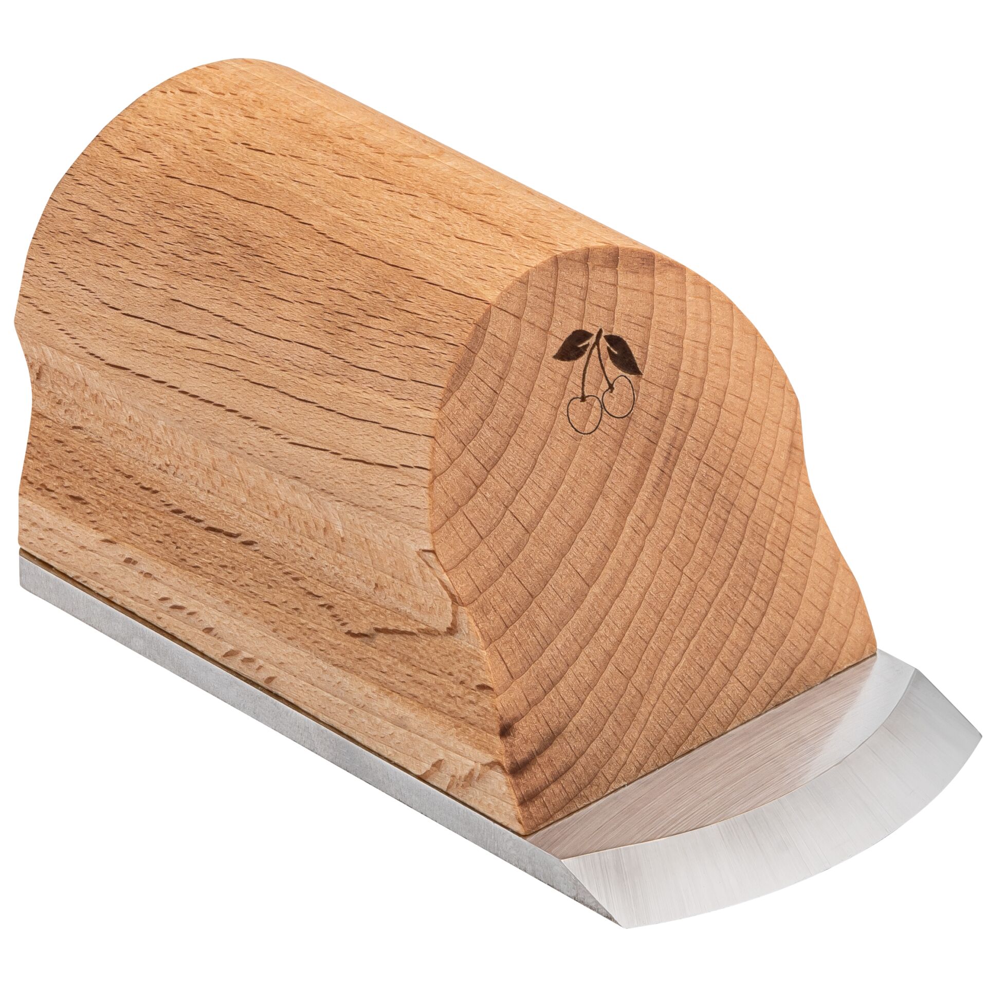 Holzschneidebrett, Schneidbrett, Küchenwerkzeug, Käsemesser, Kirschenlogo?