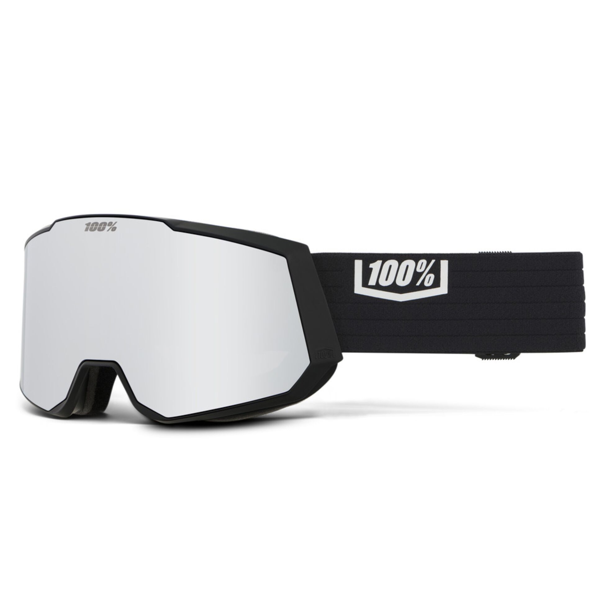 Schneeschutzh goggles, Schutzbrille, Spiegelglas, Elastischer Gurt, 100% Logo