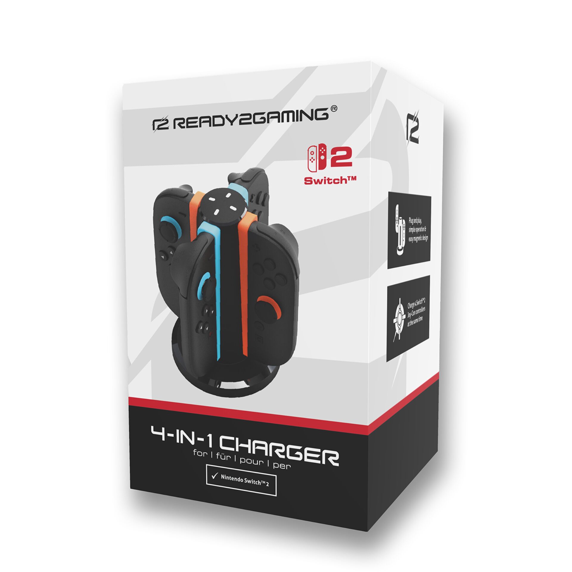 ready2gaming Nintendo Switch 2  4 in 1 Ladowarka