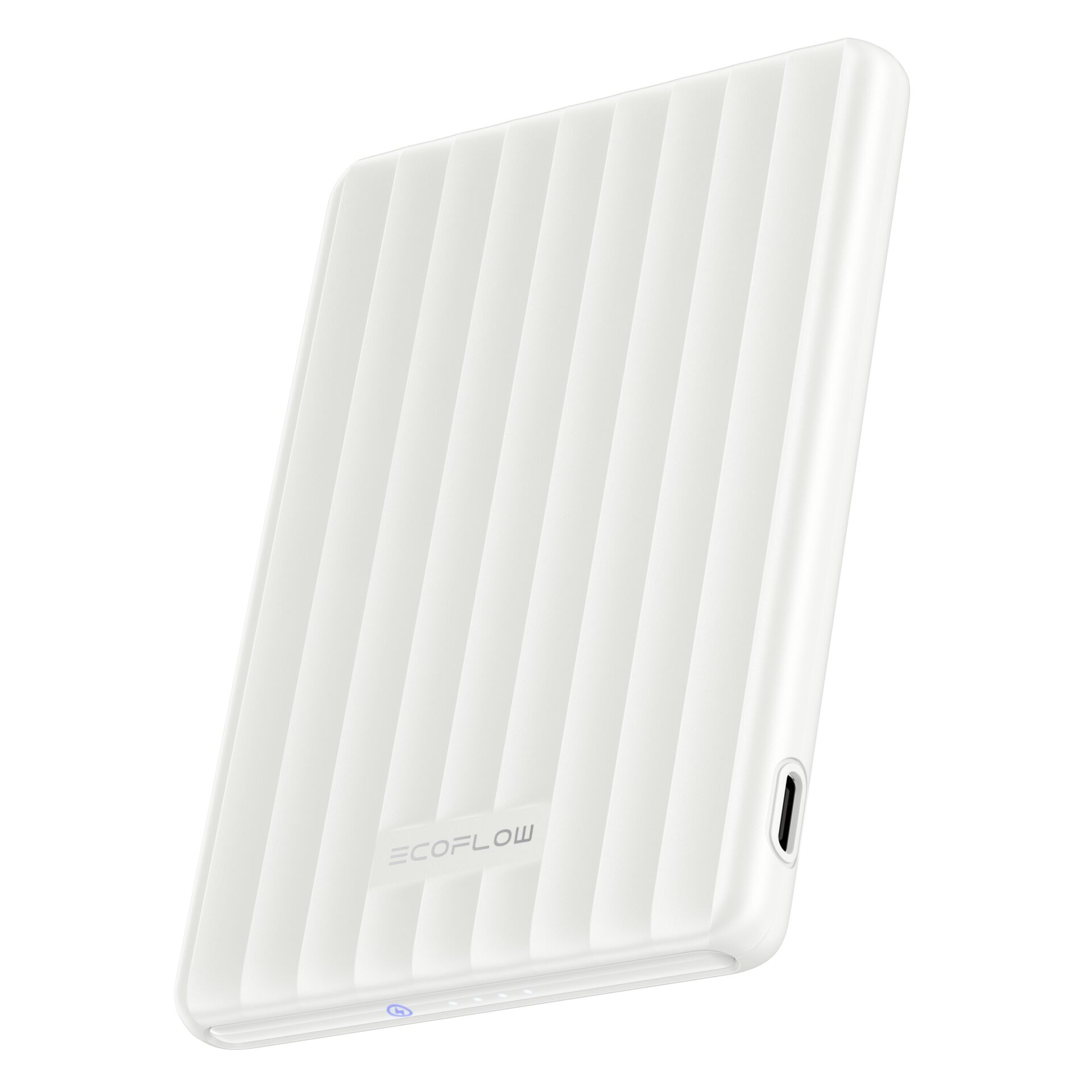 externe Festplatte, SSD, Speicher, weiße Farbe, Kühlrille