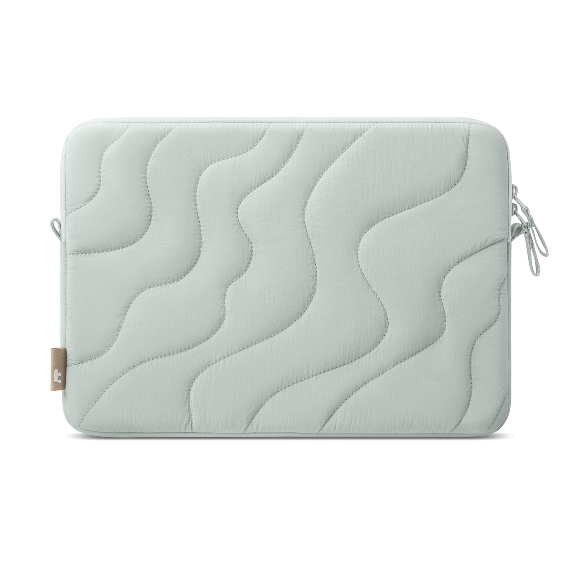 Tablet-Hülle, Quilted, gemustert, Pastellblau, Reißverschluss