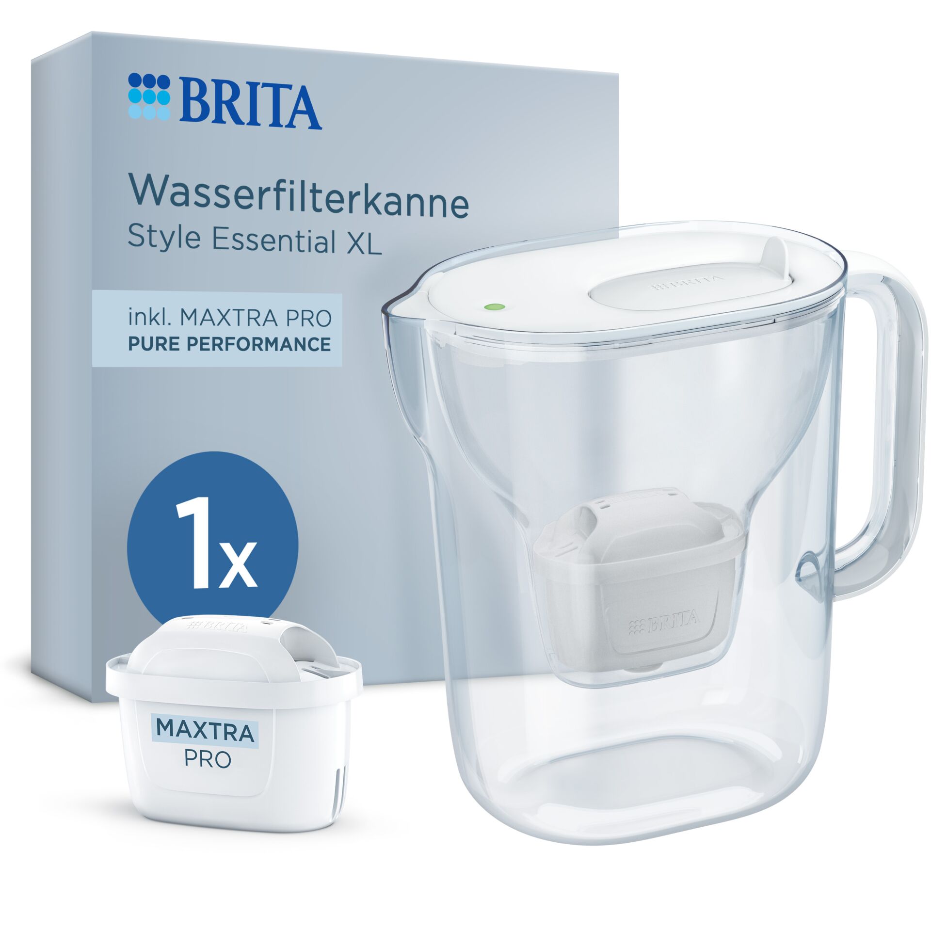 Wasserfilter, Karaffe, Glas, Küpfer?