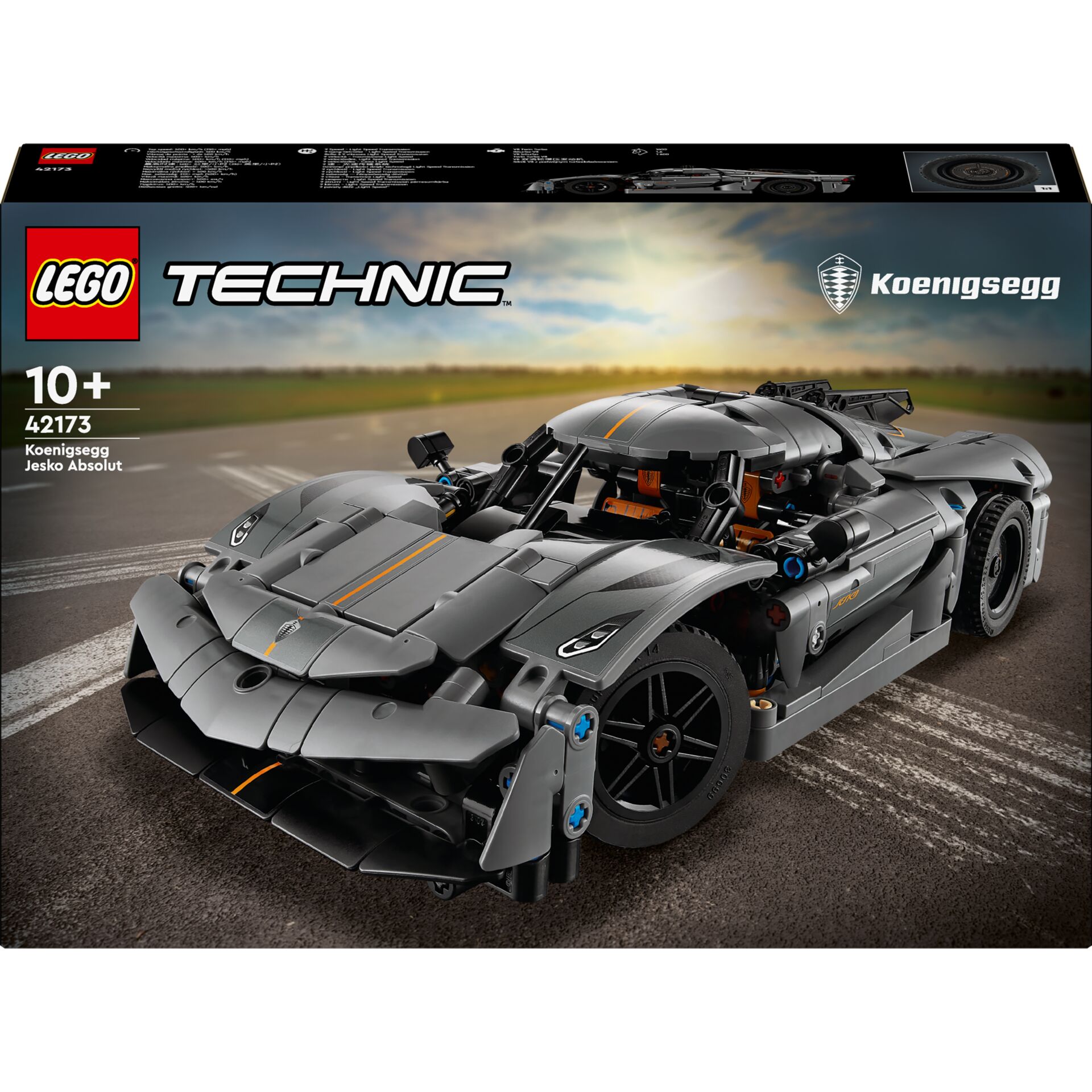 Lego Technic, Sportwagen, Graues Modell, Kohlefprocess, Autobaukasten