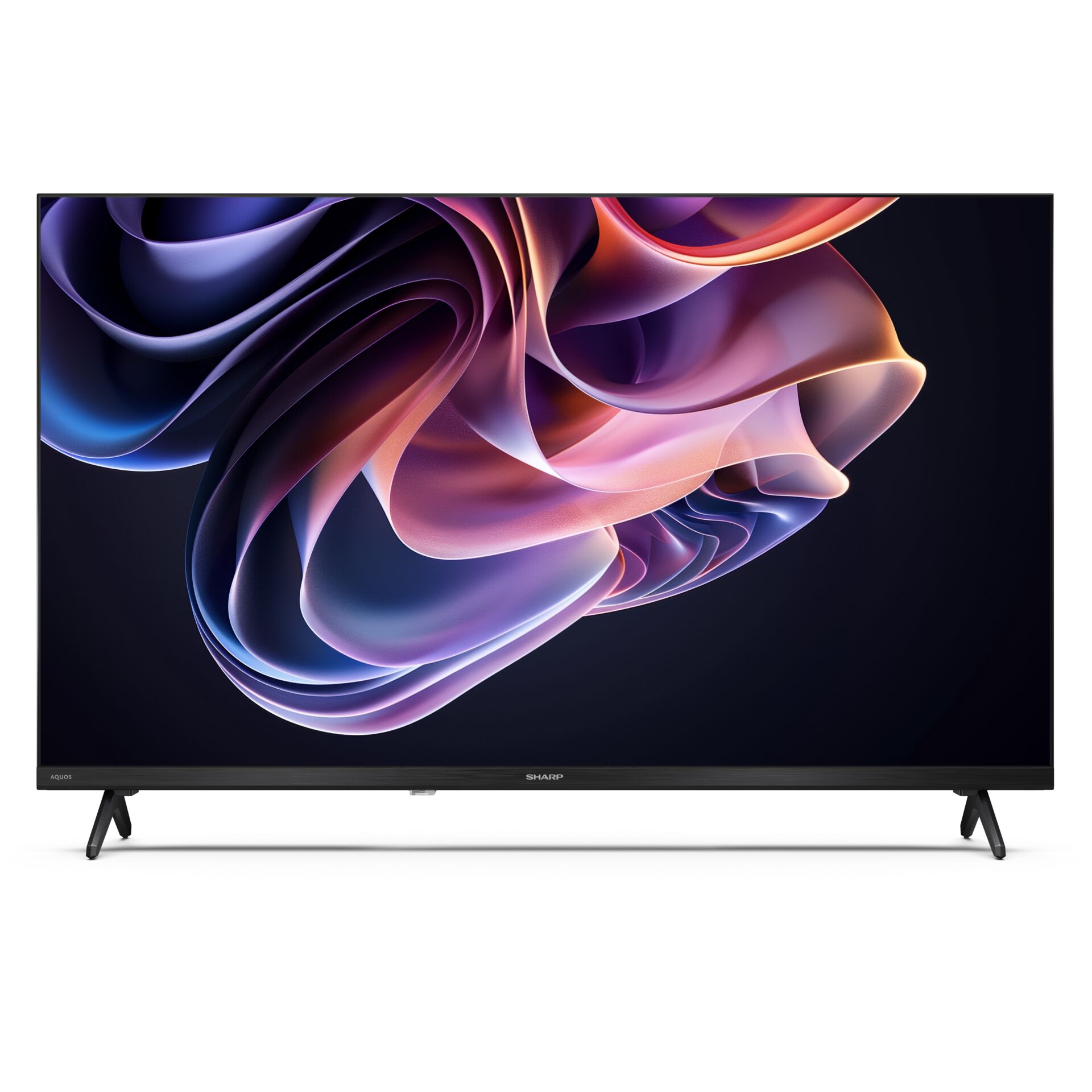 TV, LED, Flachbildschirm, Schwarz, Ständer