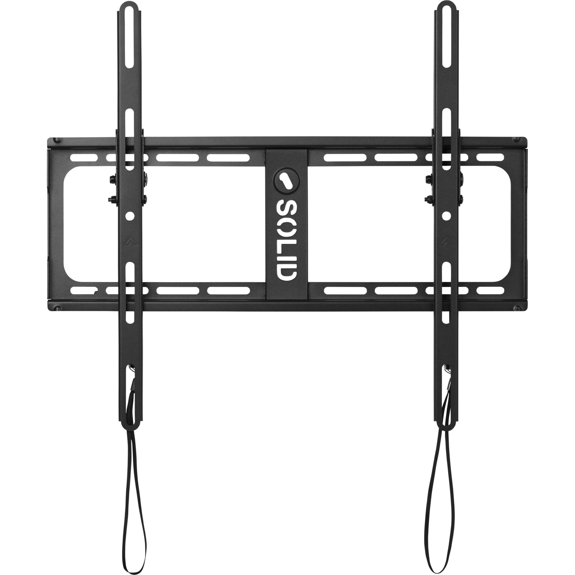 TV-Wandhalterung, Metall, Schwarz, Wandmontage, Sicherungsriemen