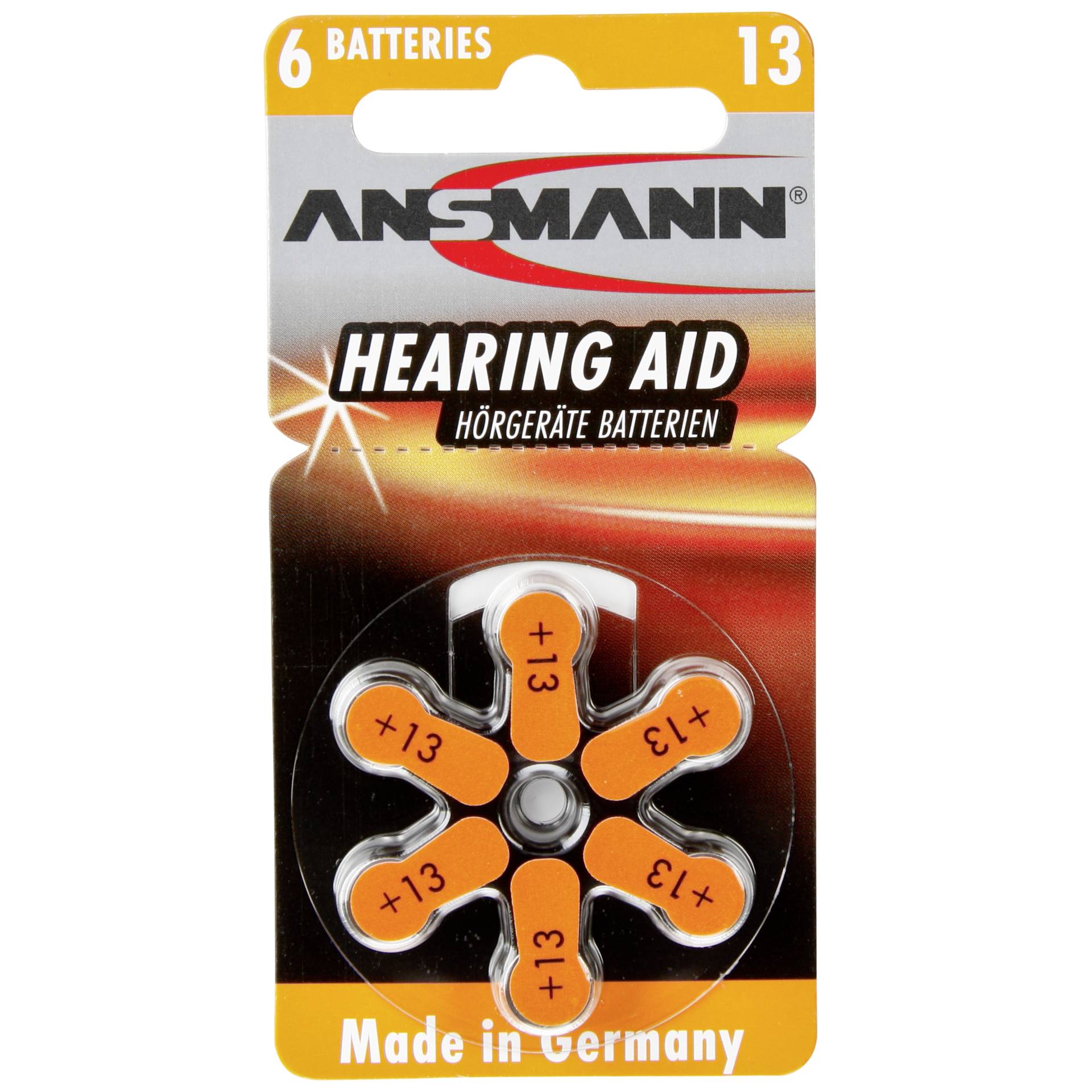 1x6 Ansmann Zinc-Air 13 (PR48)  106946