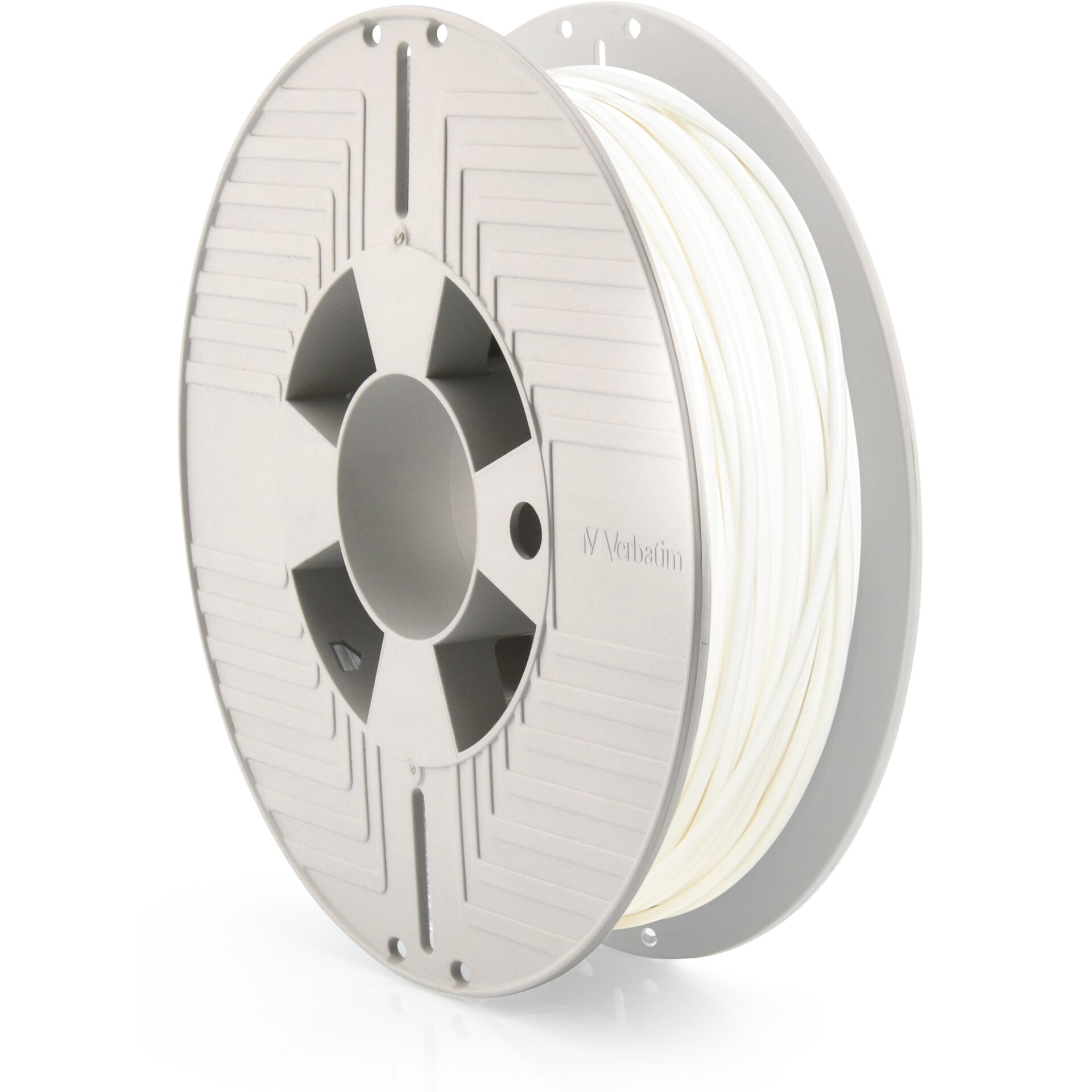 Rolle, 3D-drucker Filament, PLA Filament, Spule, Weiß, Filamentrolle
