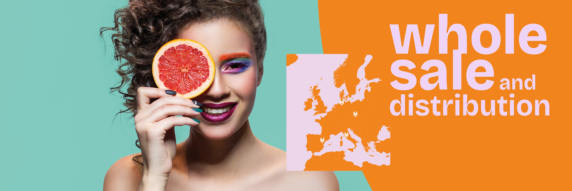 makeup, lipstick, orange, grapefruit, fashion photo