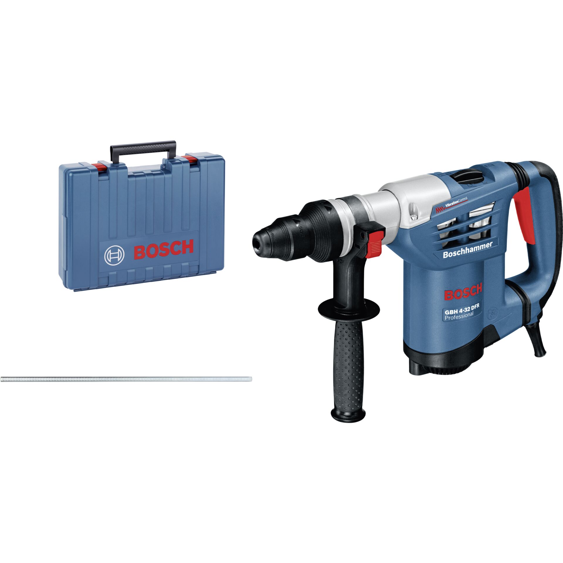 Bohrhammer, Hammerbohrer, Akkuhammer, Bohrfutter, Stahlstab