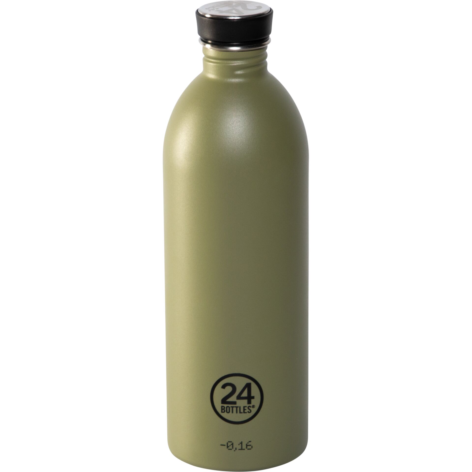 Flasche, Aluminium, Olivegrün, Korkdeckel, 24 BOTTLES