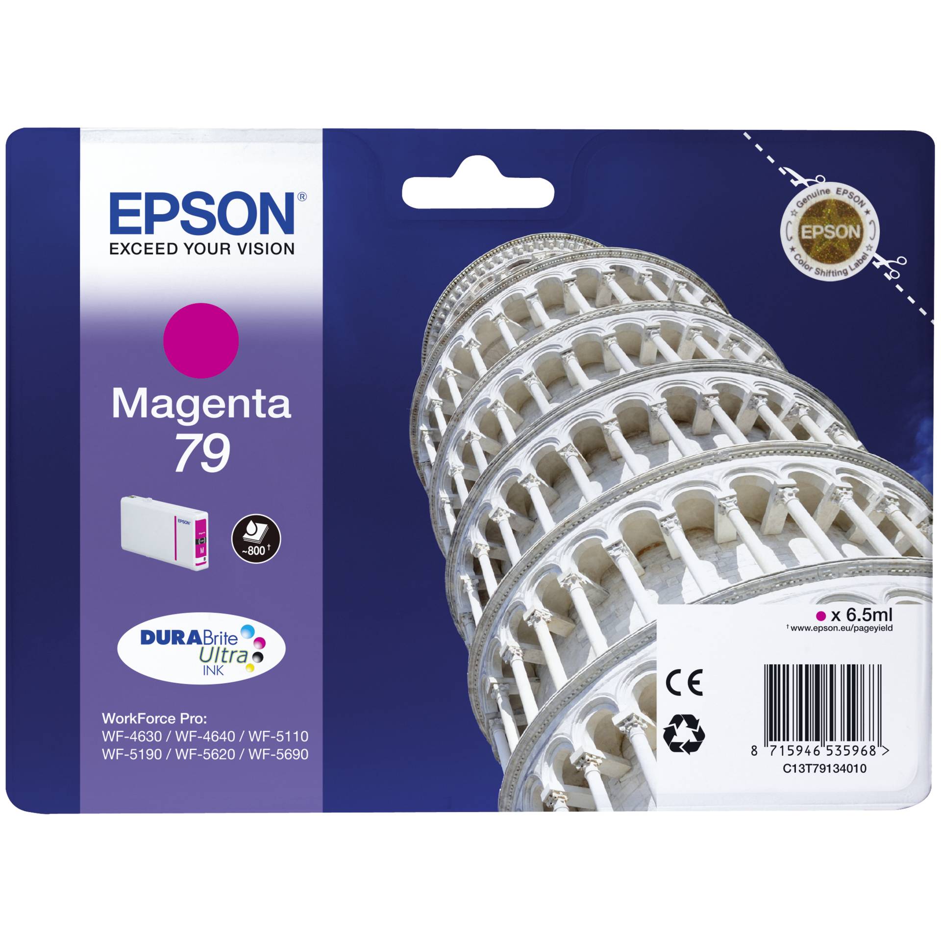 Epson DURABrite Ultra Ink 79  Tusz magenta T 7913