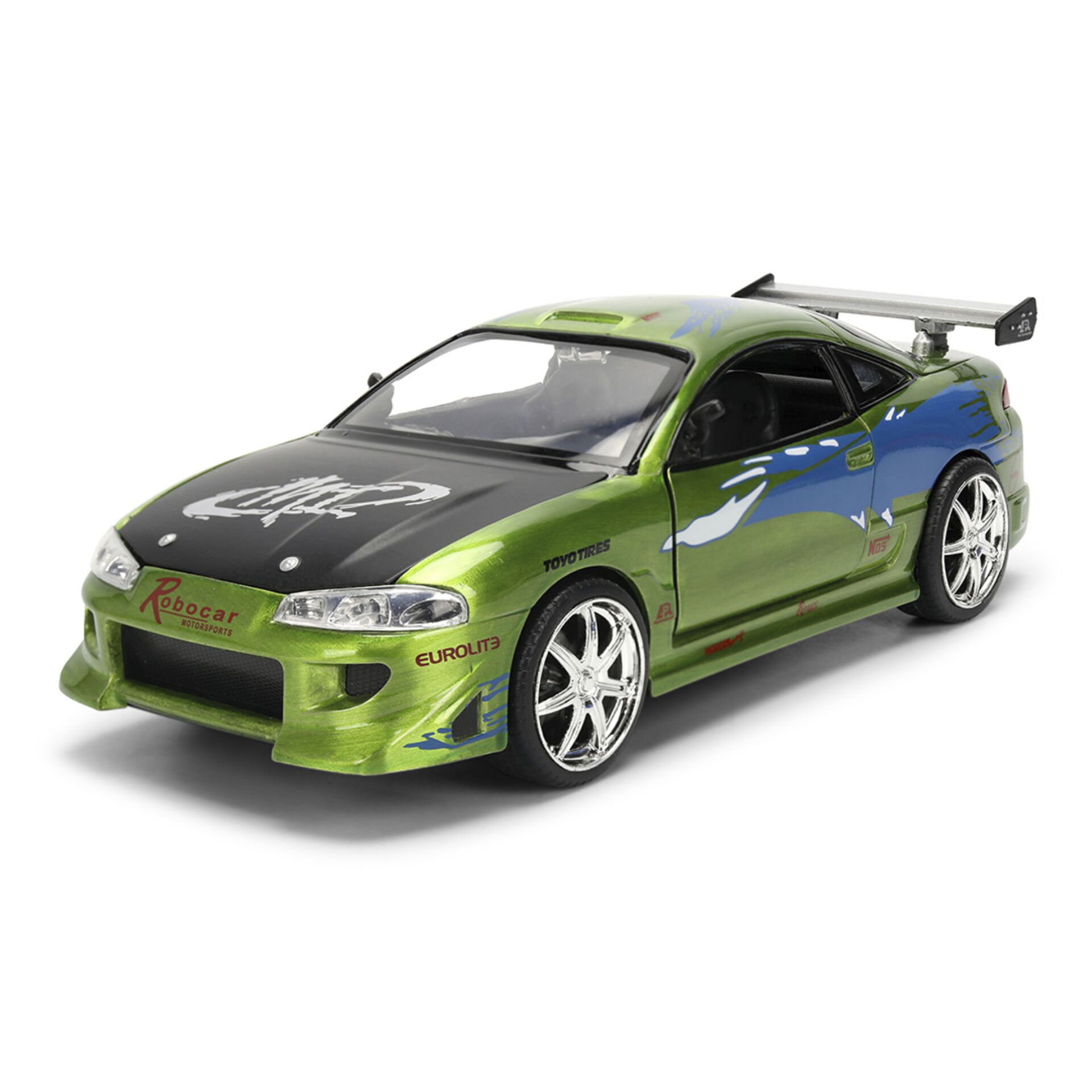 RC-Auto, Diecast, Grün, Heckflügel, Sportwagen
