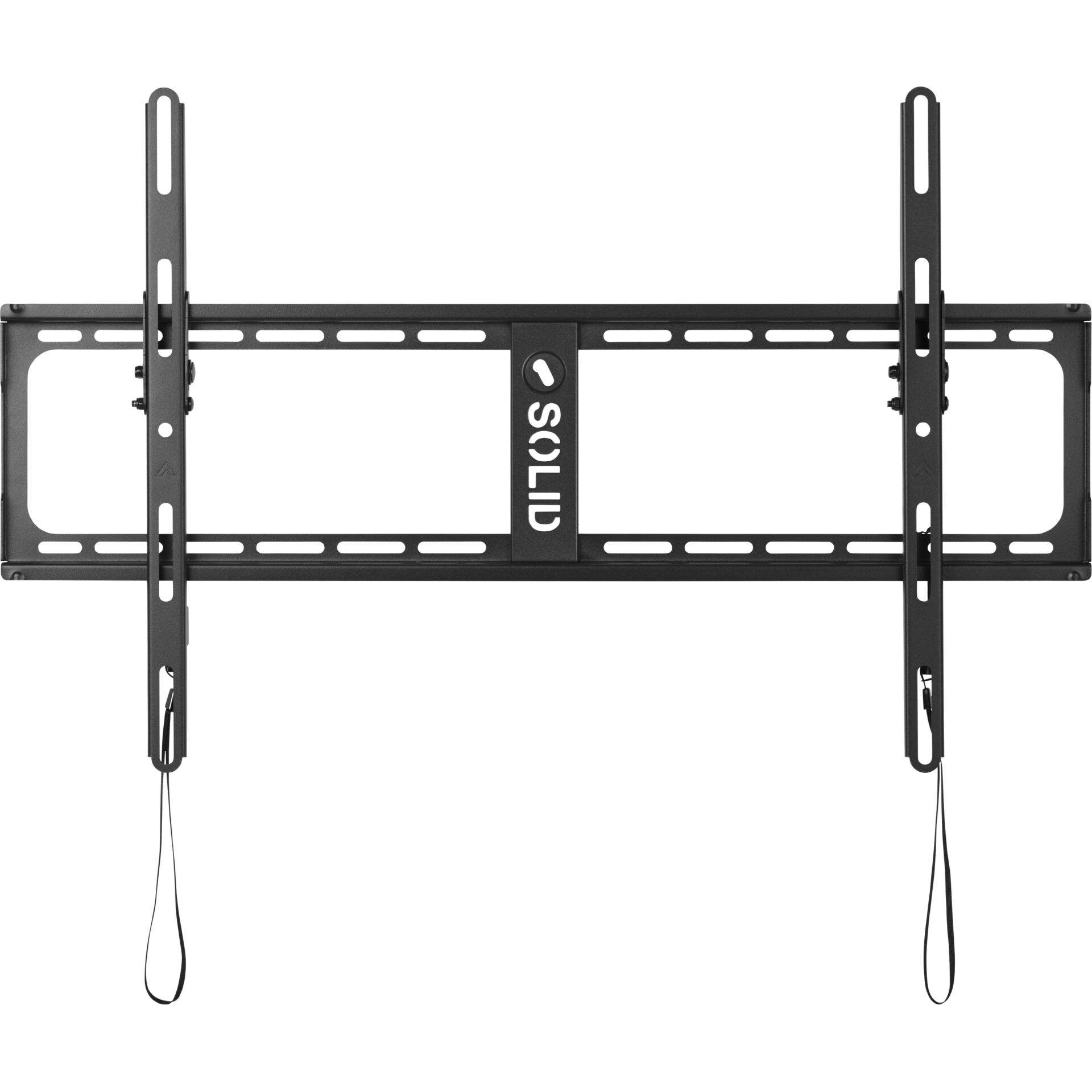 TV-Wandhalterung, Metall, Schwarz, Wandmontage, Sicherungsriemen