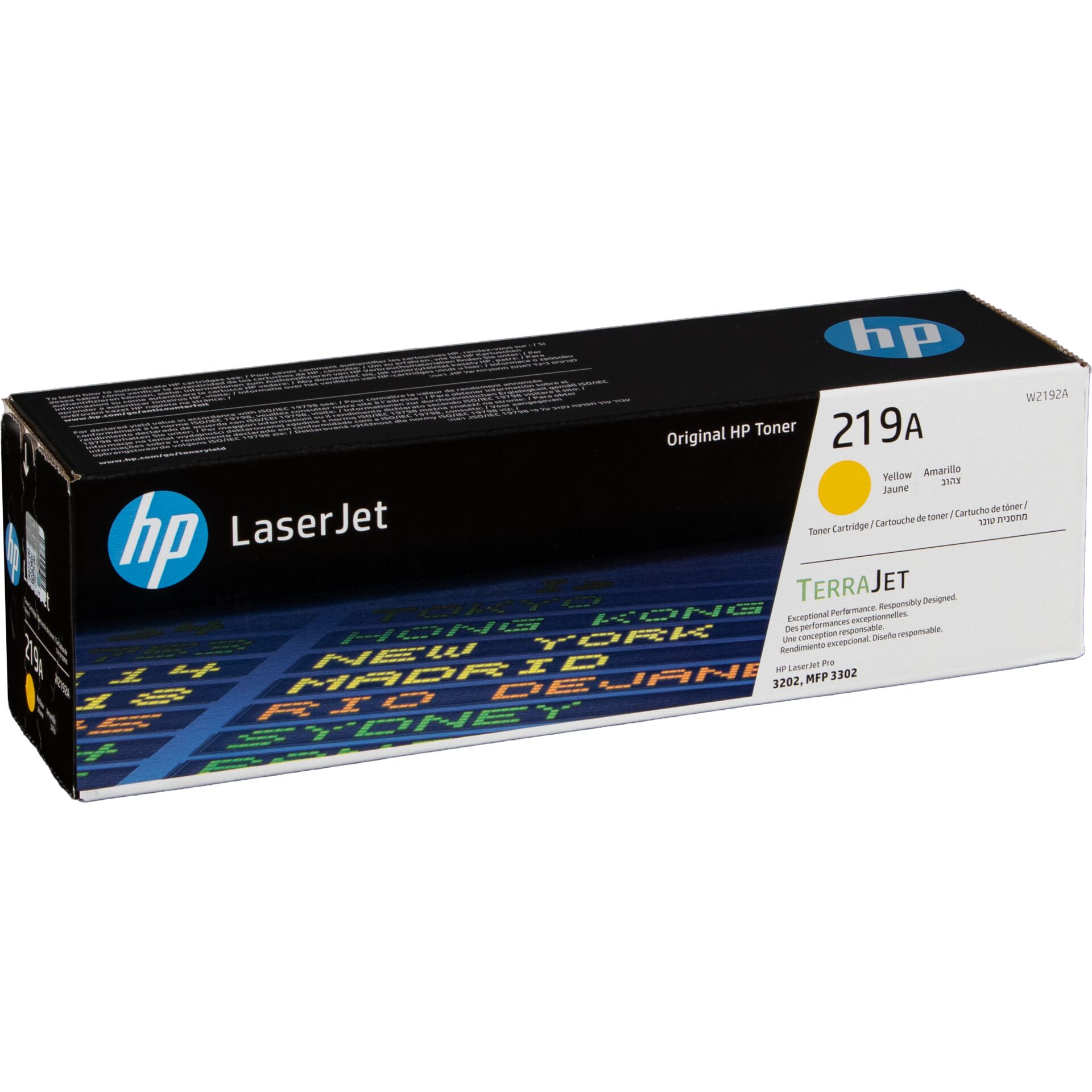 Text, Papier, Toner, LaserJet, HP 219A, Gelb Toner, TerraJet