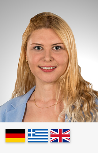 blonde Haare, Frau, Businesskleidung, blauer Blazer, helle Haut