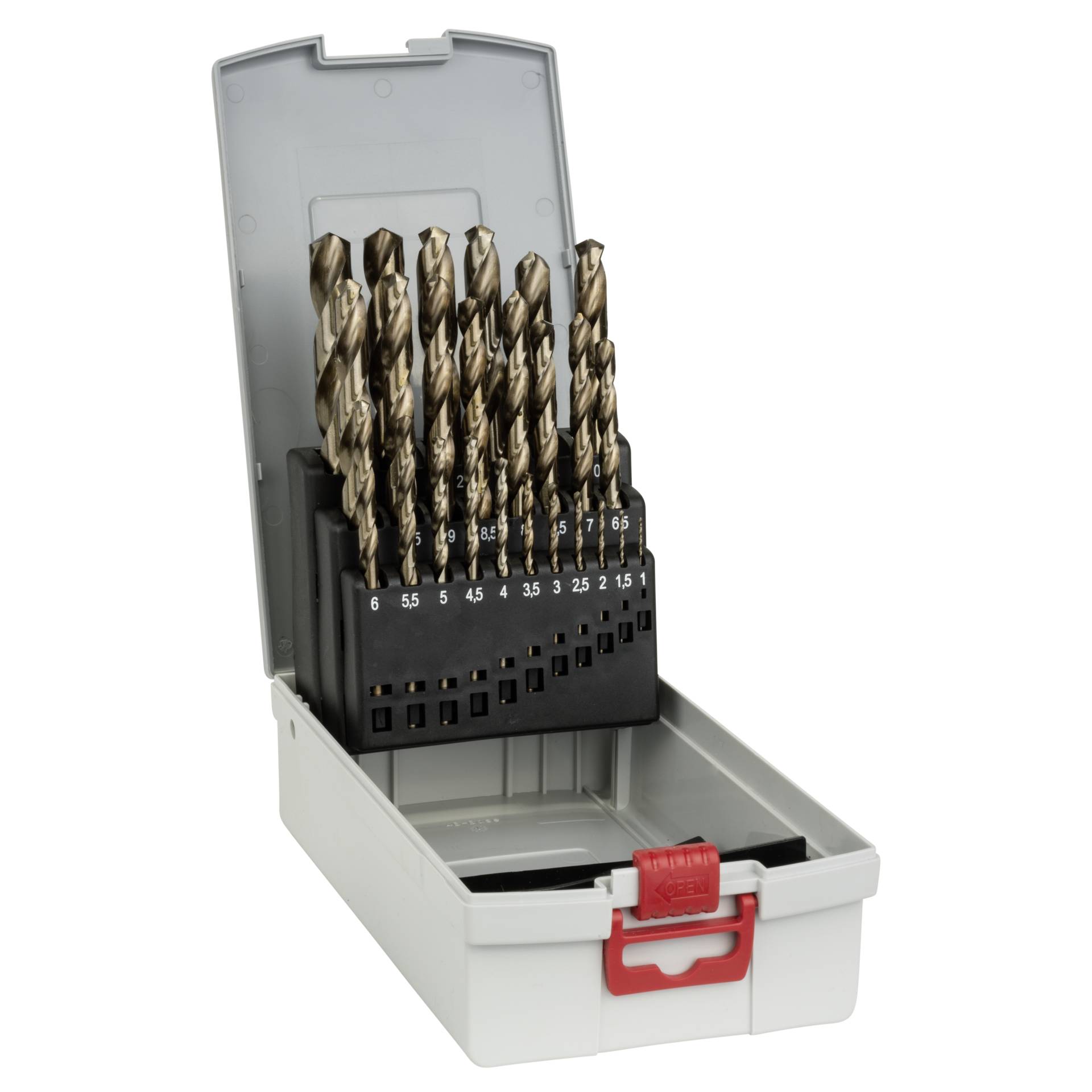Bosch metal drill set HSS-Co  w. Box 25 pcs  1,0-13,0 mm
