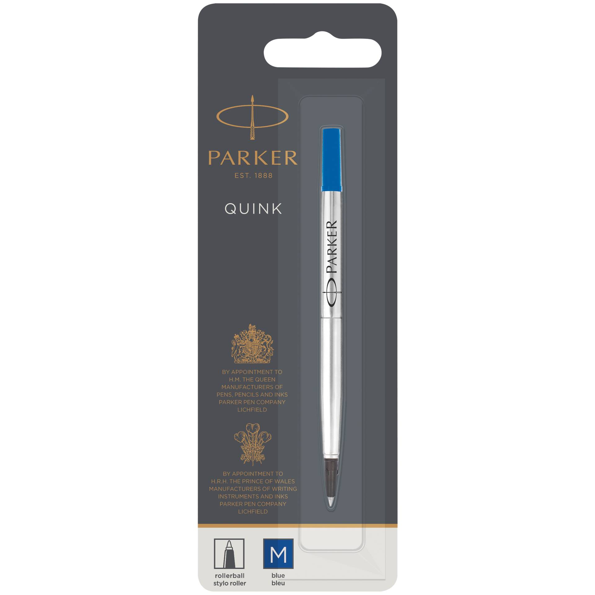 Parker Rollerball Refill M blue  (Blister)