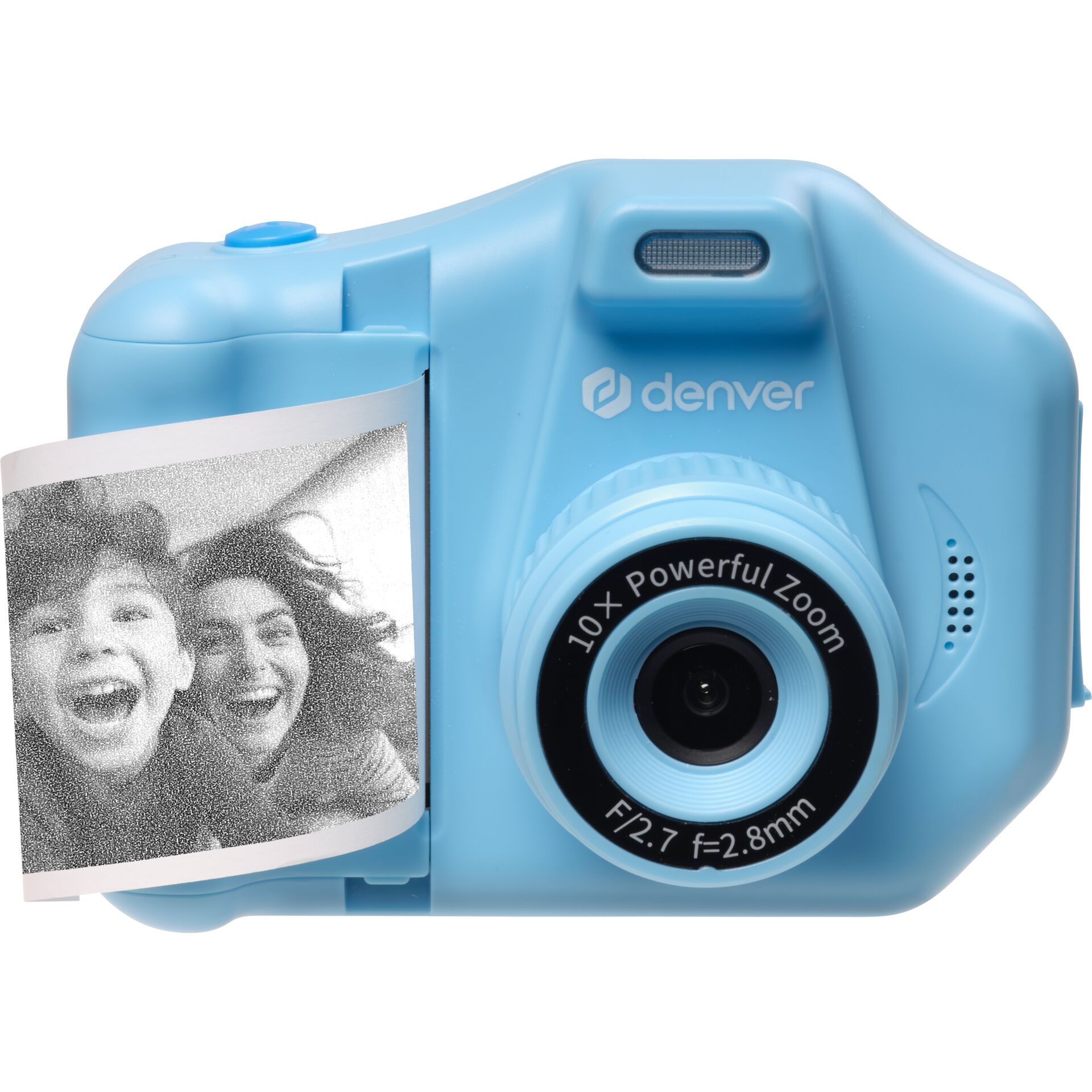 Kinderkamera, Digitalkamera, Hellblau, Sofortbilddruck, 10-fach-Zoom