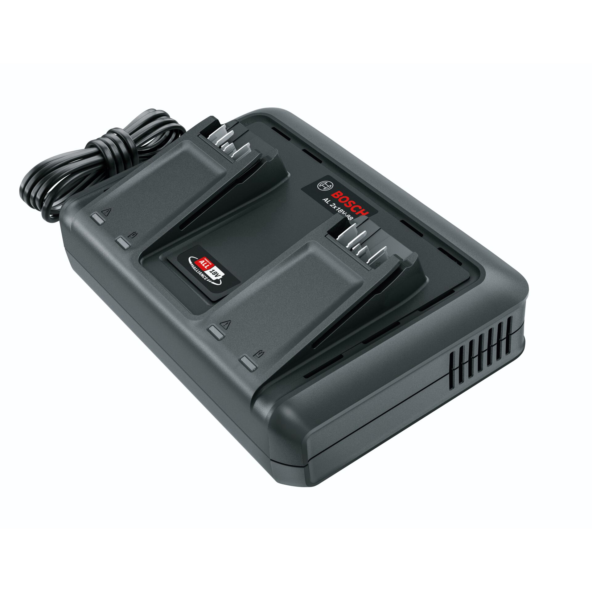 Lithium-ion Ladegerät, Batterielader, Duale Ladeplätze, Bosch, AA/AAA Kompatibilität