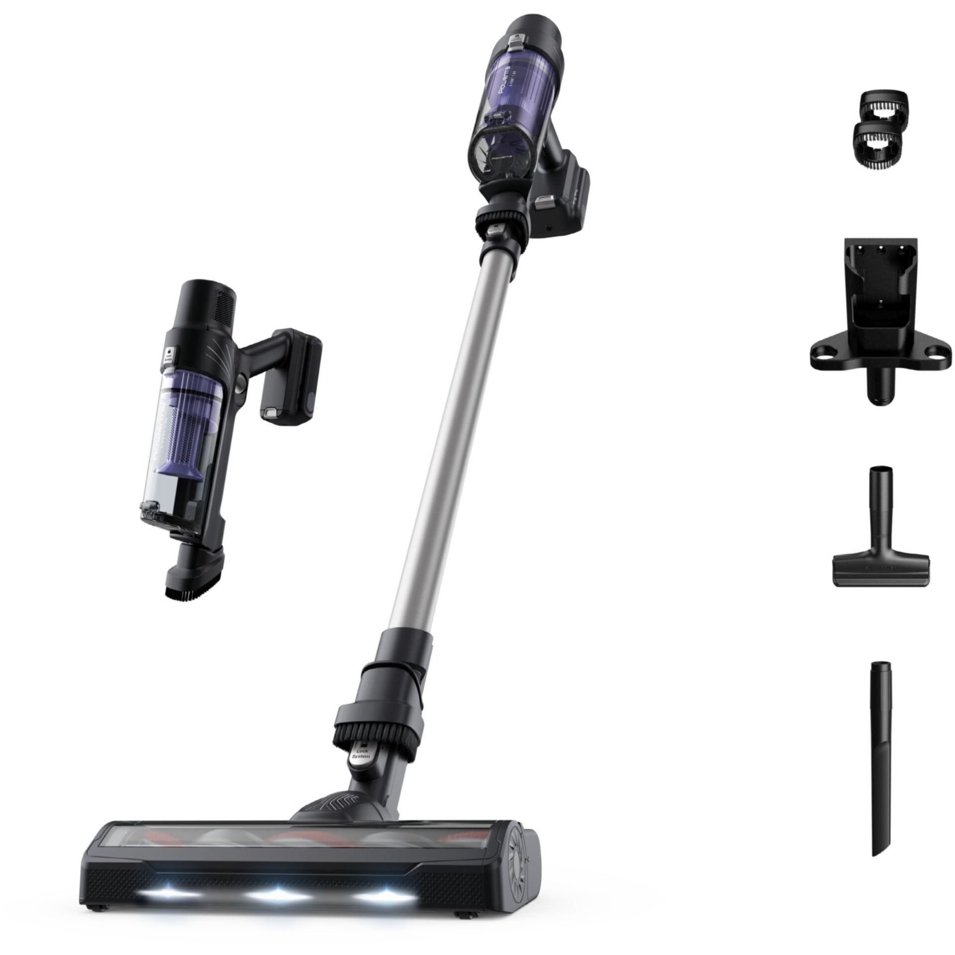 Staubsauger, Akkusauger, Bodendüse, LED-Beleuchtung, Aufsatzset