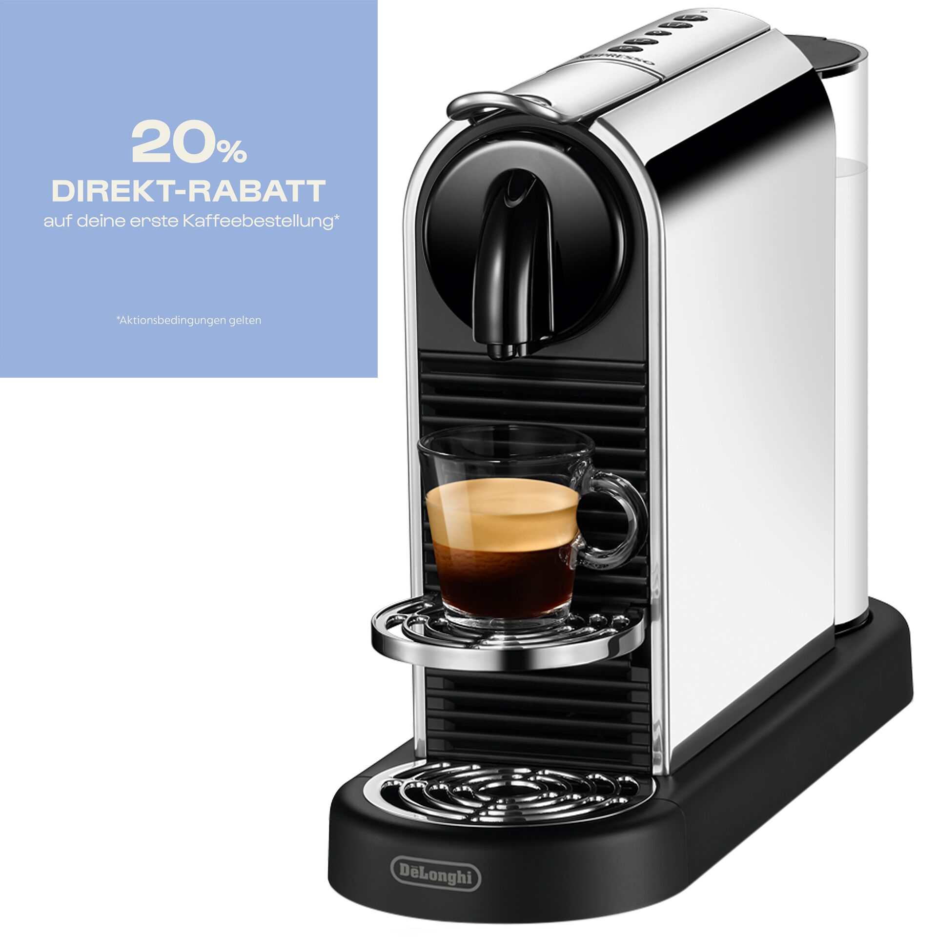 Pokal, Getränk, Kaffee, Kaffeetasse, Espresso, Kaffeemaschine, Espressomaschine, Kapselmaschine, Espresso, Brühsystem, Kaffeemaschine, Einzelbrüher, Espressoautomat, Filz/Chrome-Design, Tassenhalter