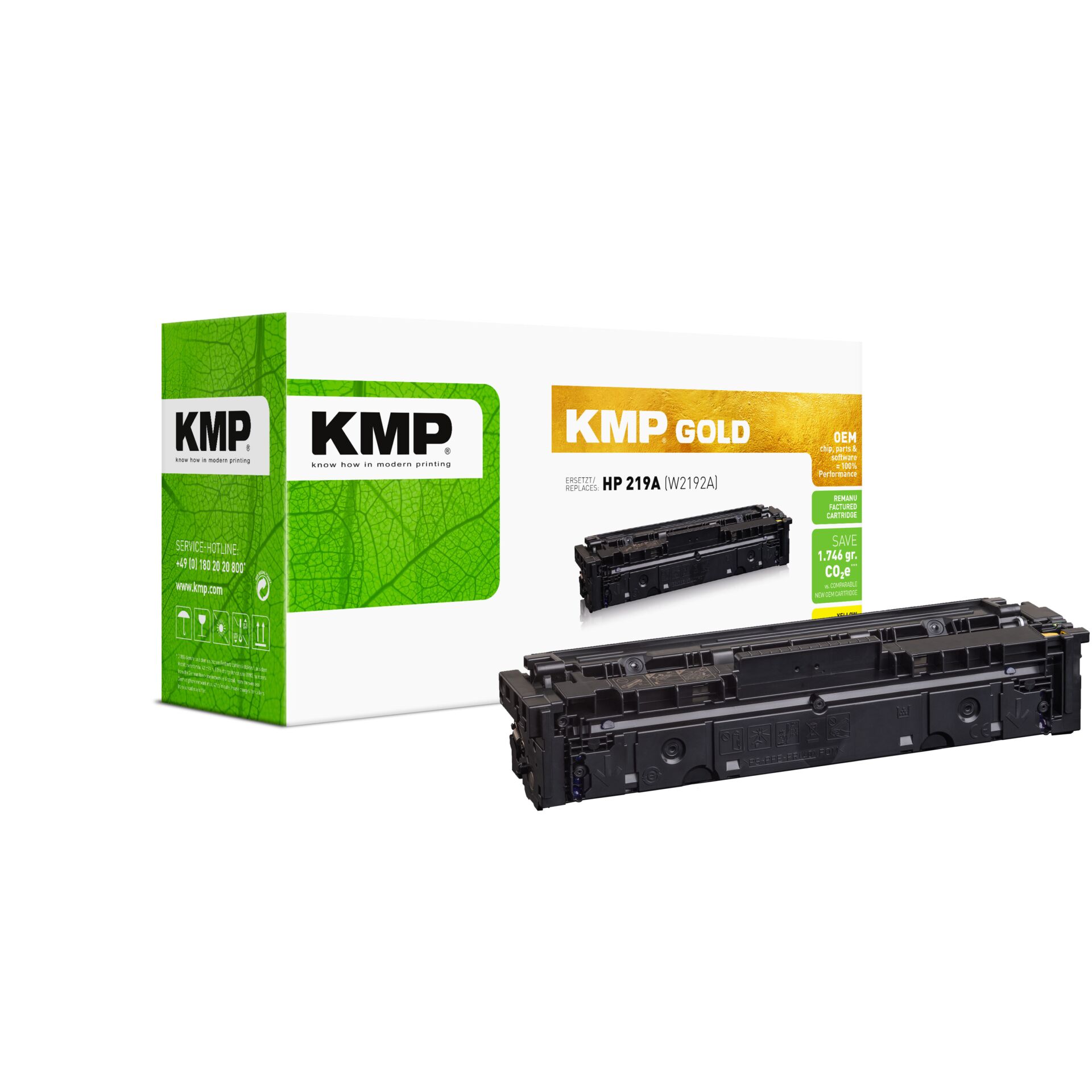 Tonerpatrone, Kartusche, HP 219A kompatibel, KMP Gold, Drucker Zubehör, Tonerpatrone, HP 219A, KMP Gold, Kartusche, Tonerbox
