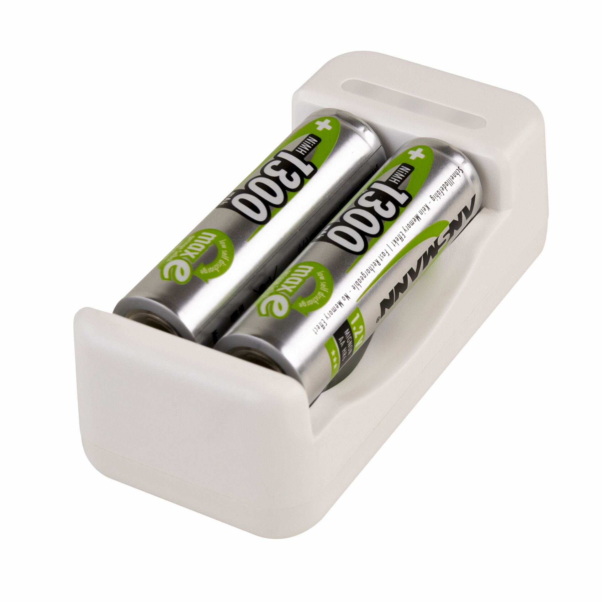 Ansmann Charger Basic II incl.  2 x AA 1300mAh Akku 1001-0119-01