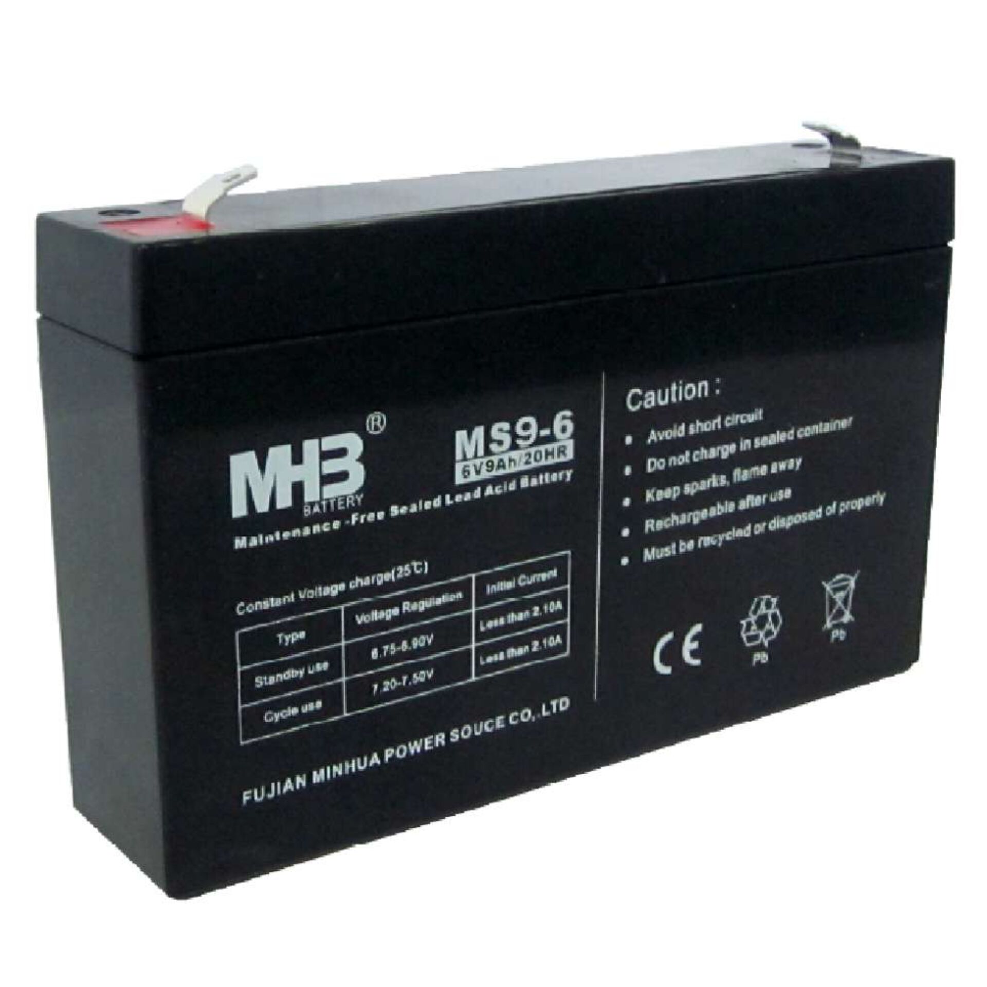 Bleigel Akku, Batterie, MS9-6, 6V 9Ah, wartungsfrei