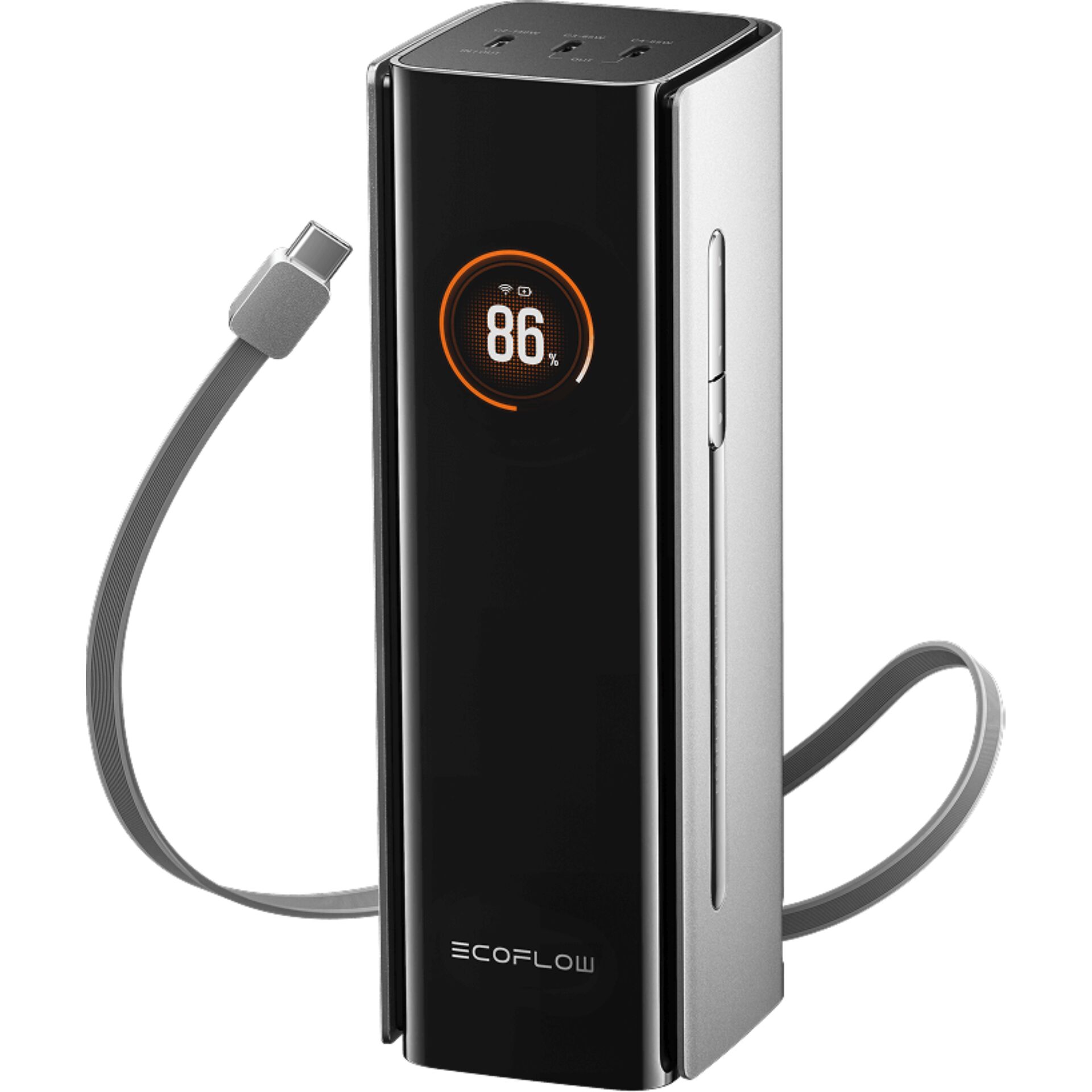 E-Bike Akku, Lithium-Ionen Akku, 86 Prozent, LED Display, EcoFlow
