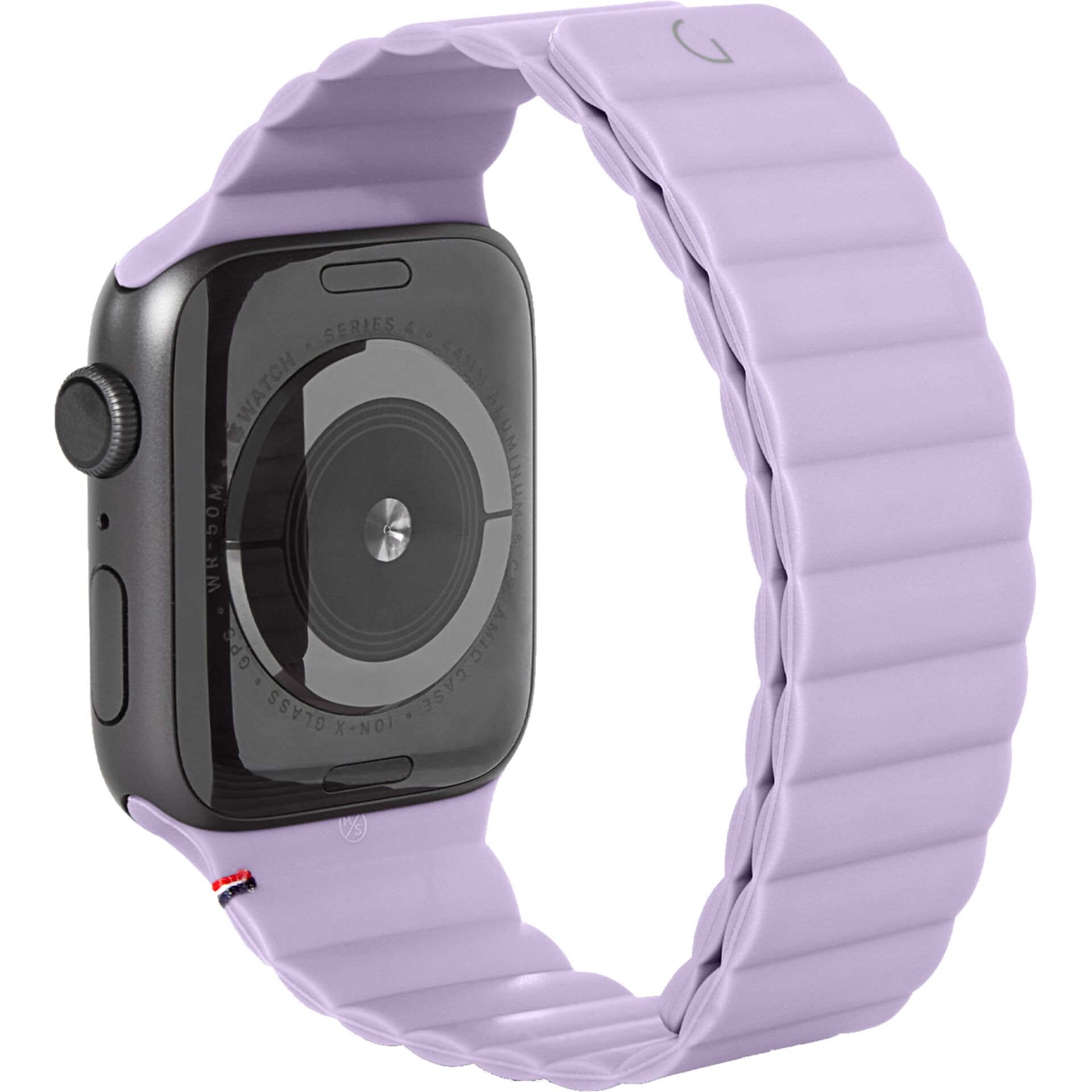 uhr, smartwatch, pink, metallisches, armband