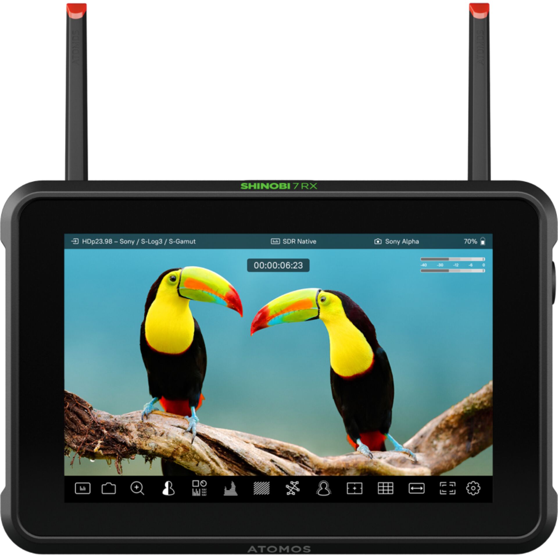 Feldmonitor, Video-Monitor, 2-Antenne, Touchscreen, kompakter Monitor
