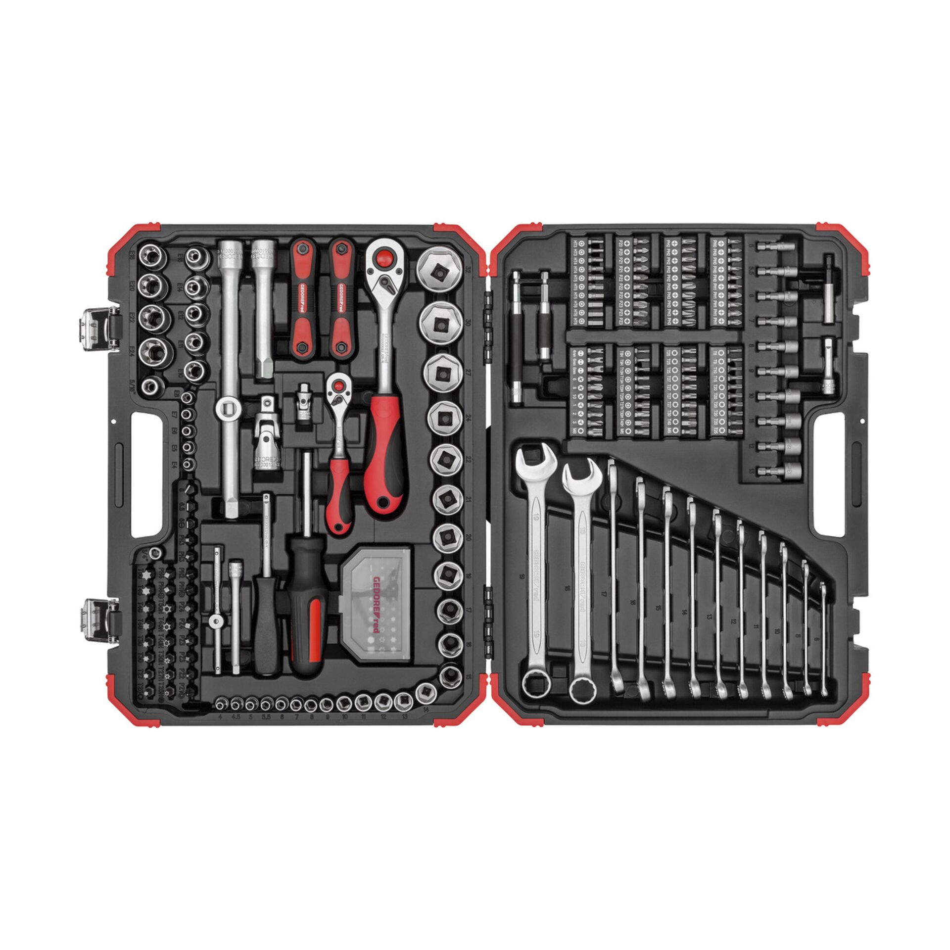 GEDORE red Socket Set  1/4" + 1/2"  232-pieces