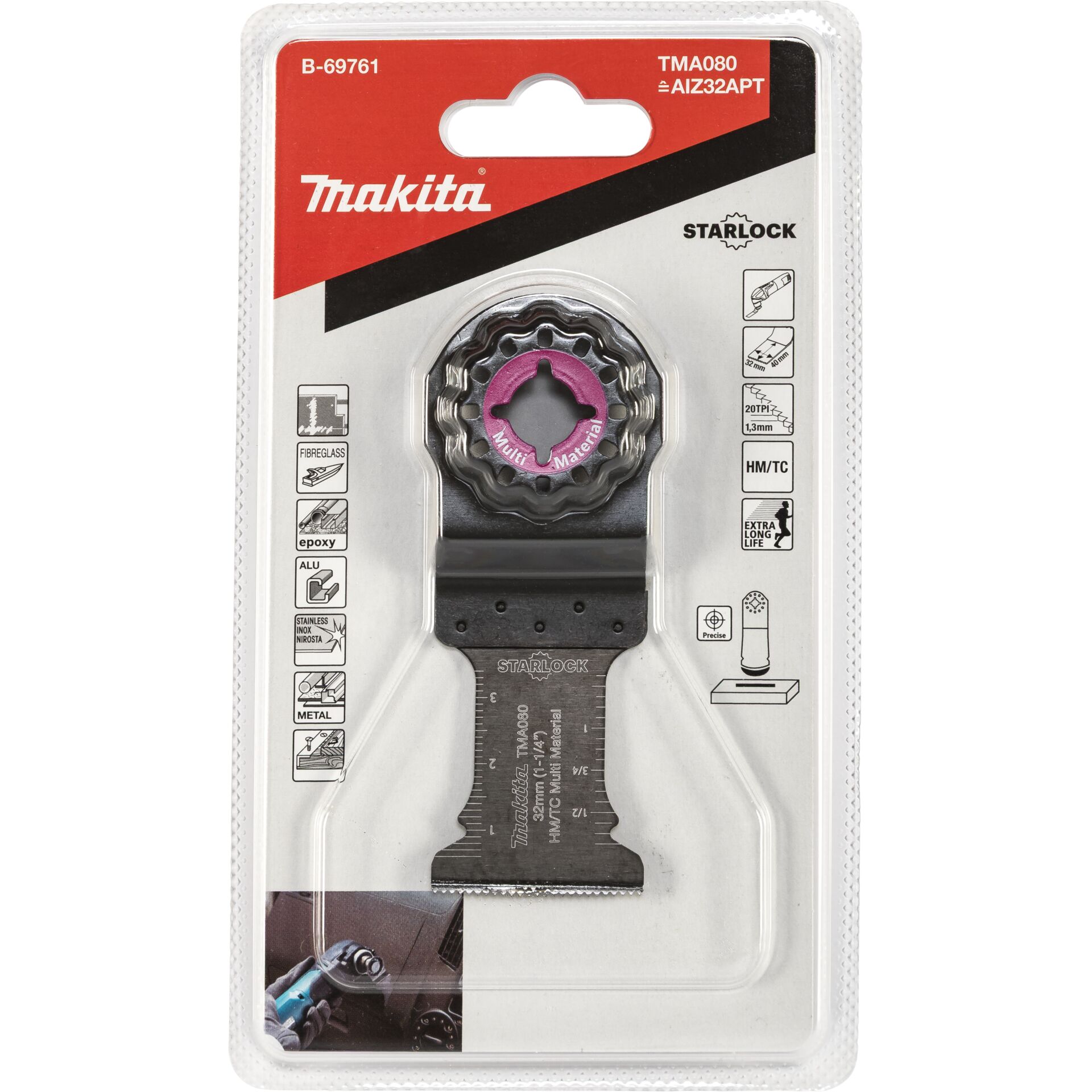 Makita Plunge Cut Blade 32mm  TMA080