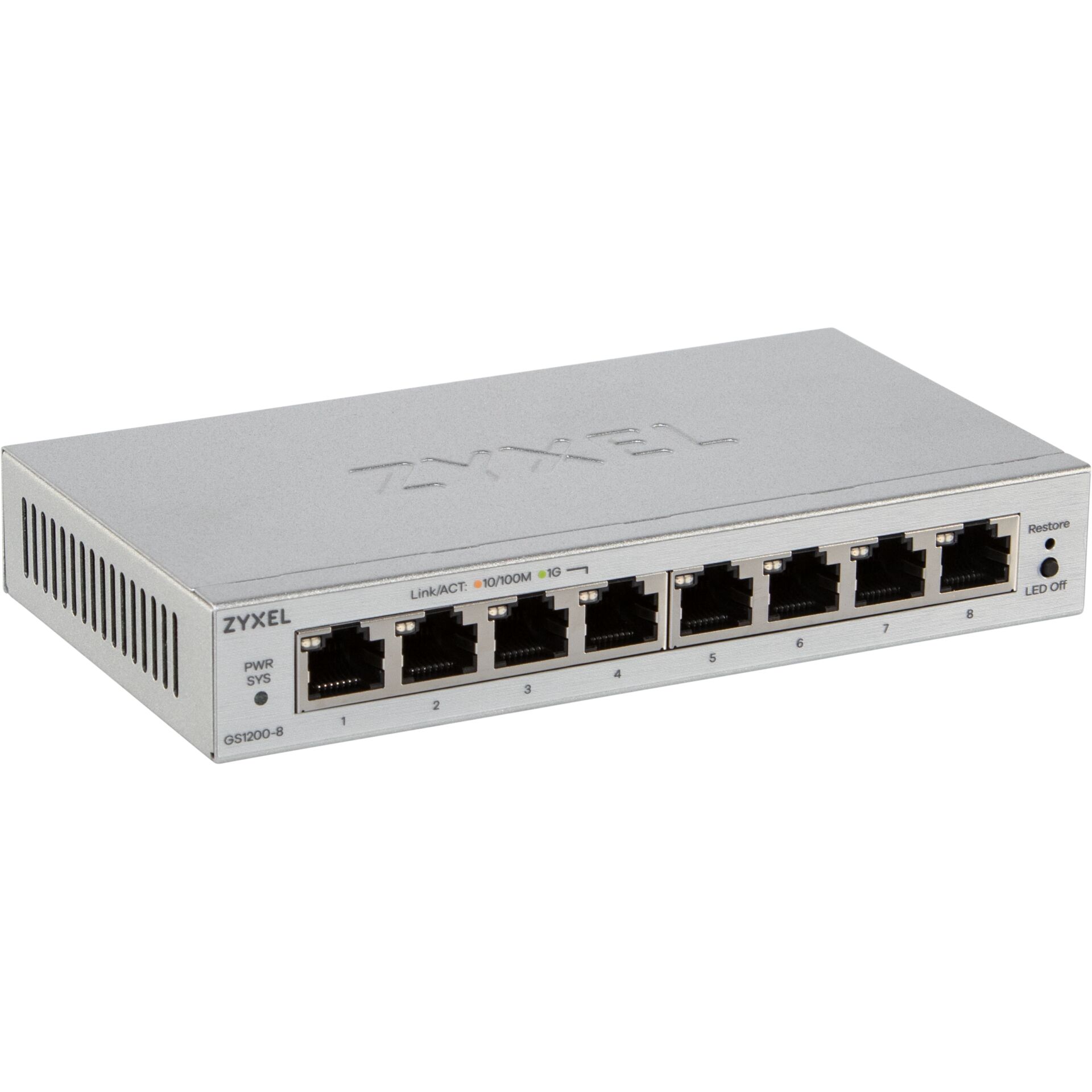 Switch, Ethernet Switch, 8-Port, Rackmount, Unmanaged