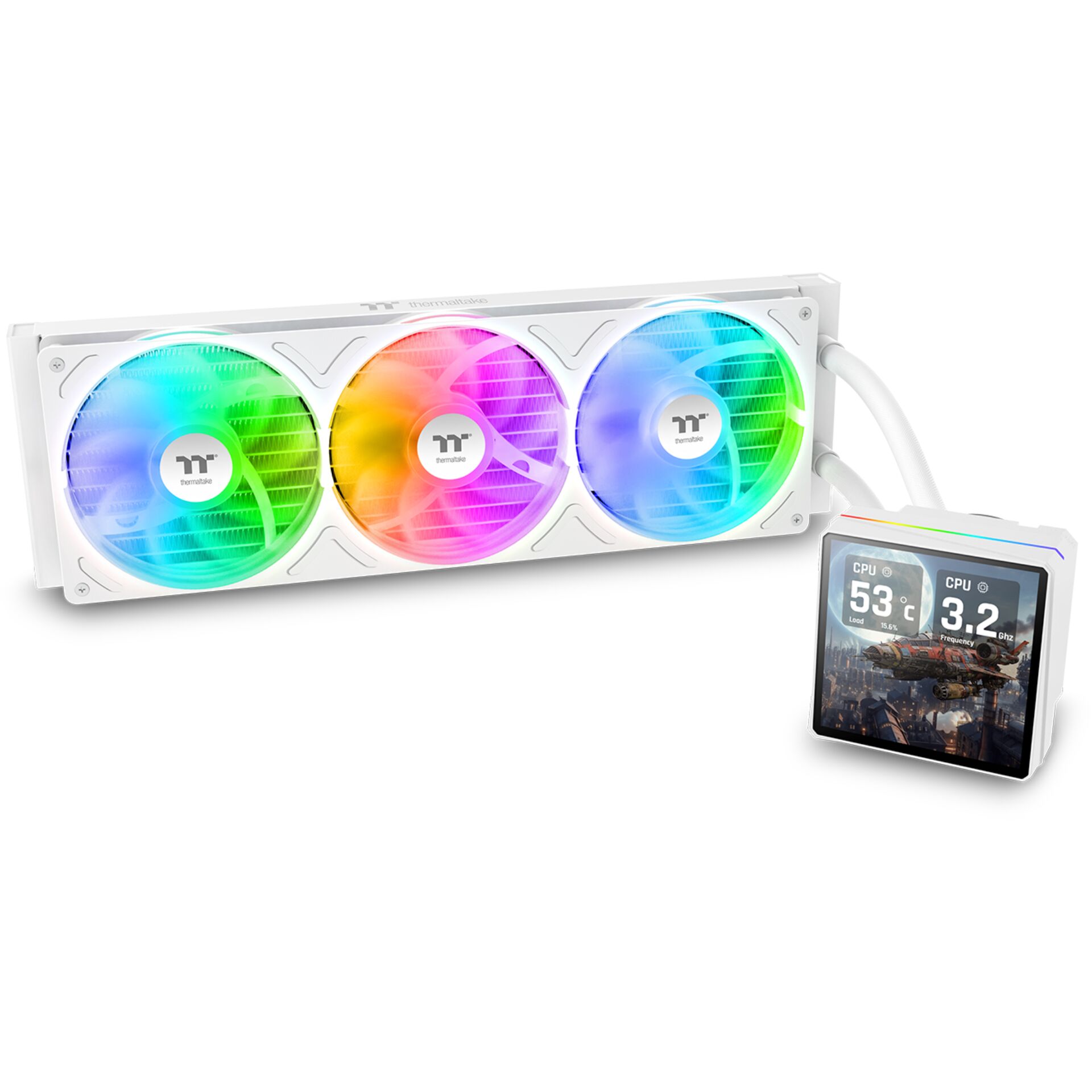 GPU, RGB-Lüfter, Wasserkühlung, Schlanke Bauform, Bildschirm