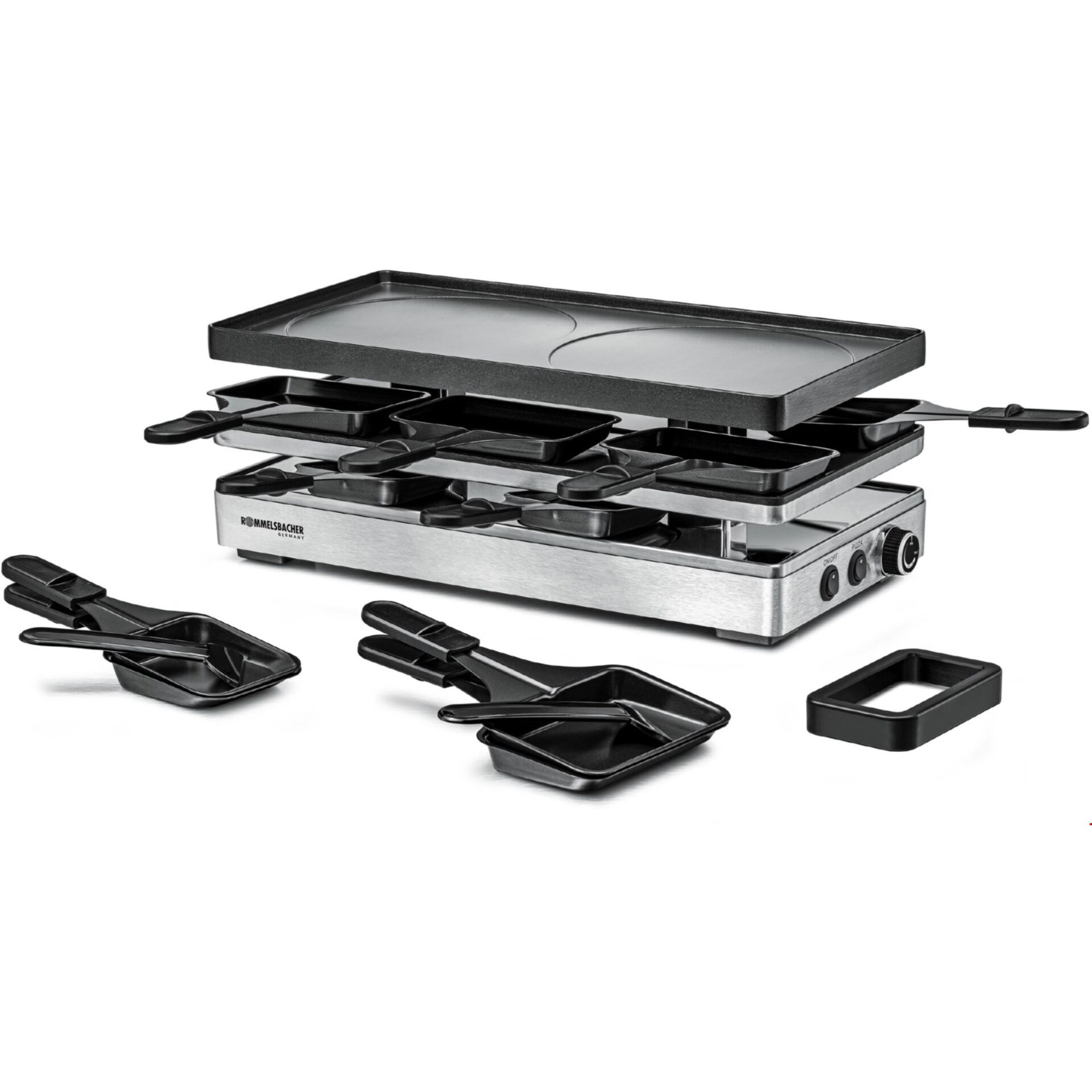 elektrischer Grill, Grillplatten, antihaftpfannen, Edelstahl, verstellbare Temperatur