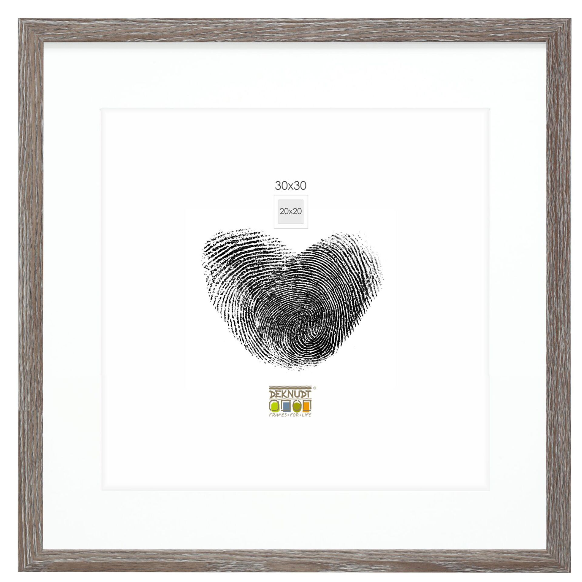 Deknudt S66KH3 P1          30x30  Wood grey with Passepartout