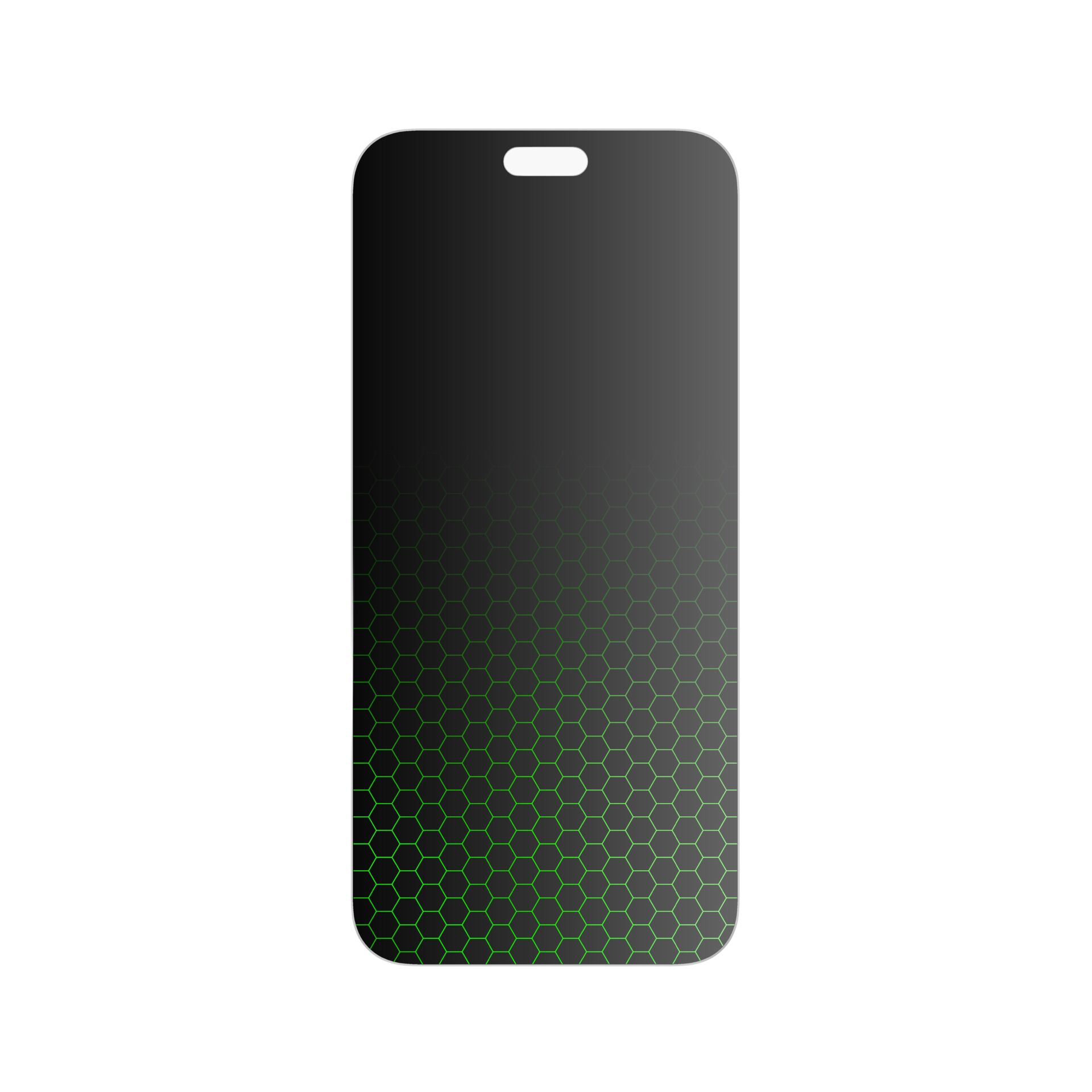 Hülle, Smartphone, Schutzhülle, Hexagon Muster, Gradient