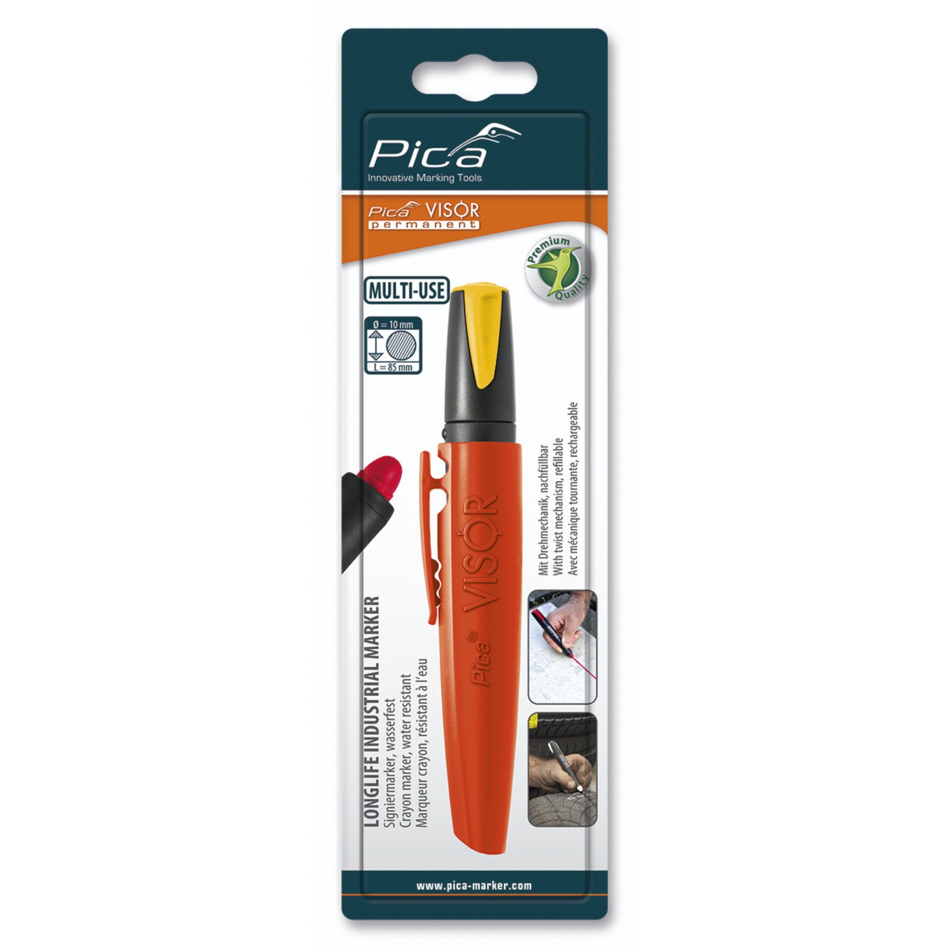 Pica VISOR permanent Marker  yellow / SB