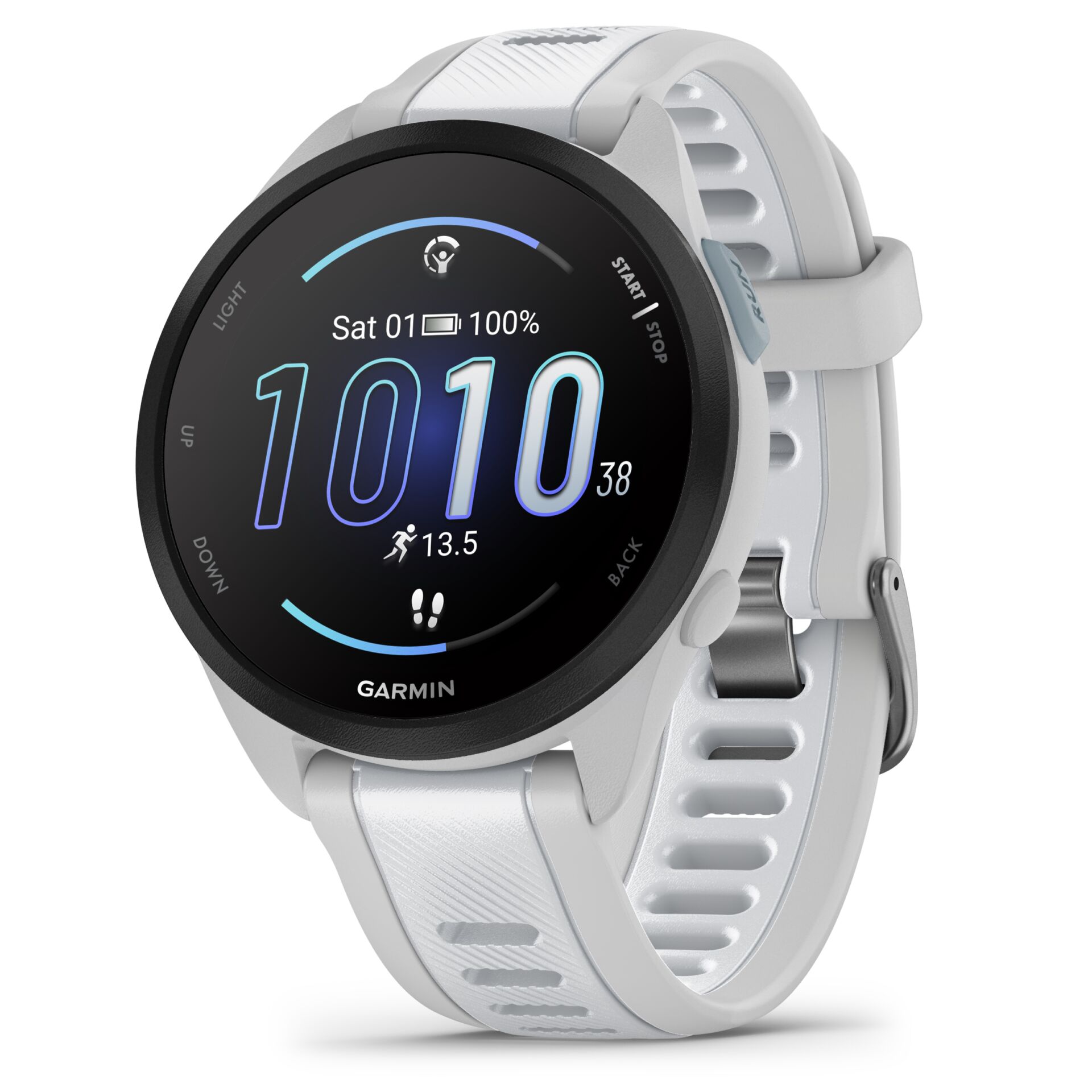 Smartwatch, Garmin, GPS, Touchscreen, White strap