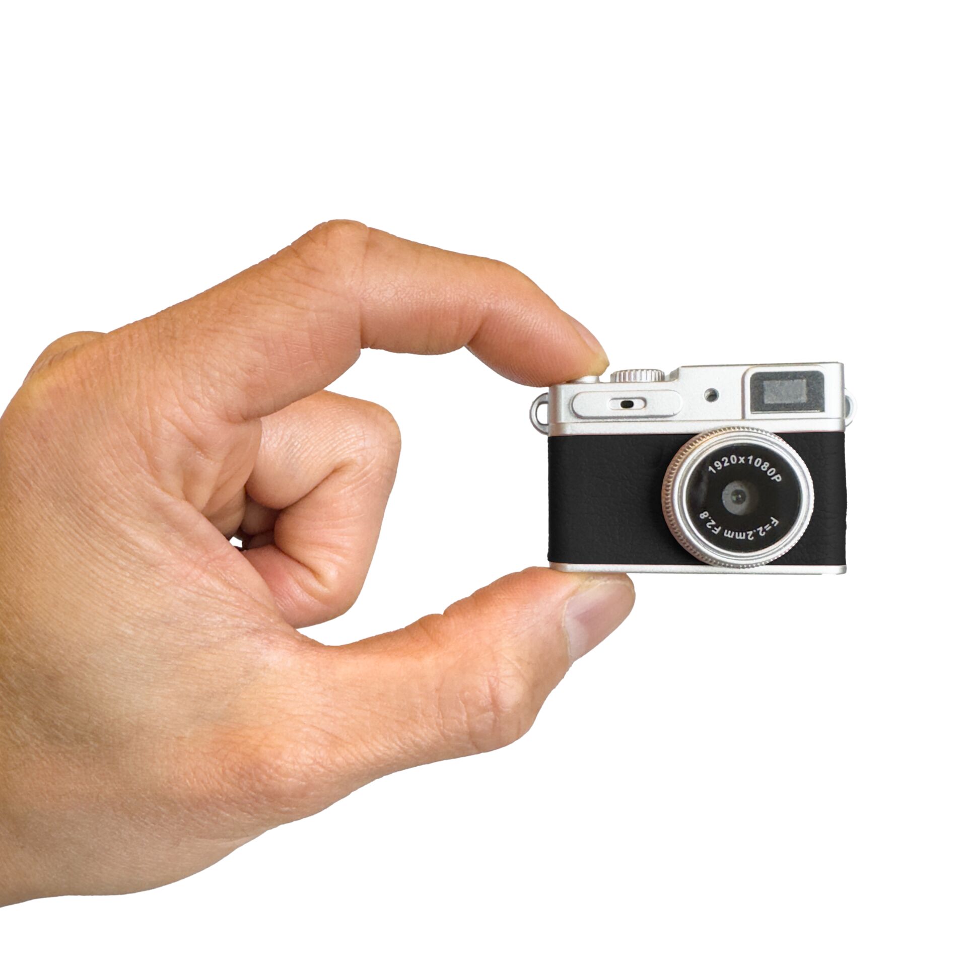 Mini-Kamera, Kompaktkamera, Digitalkamera, Objektiv, Silber-Schwarz