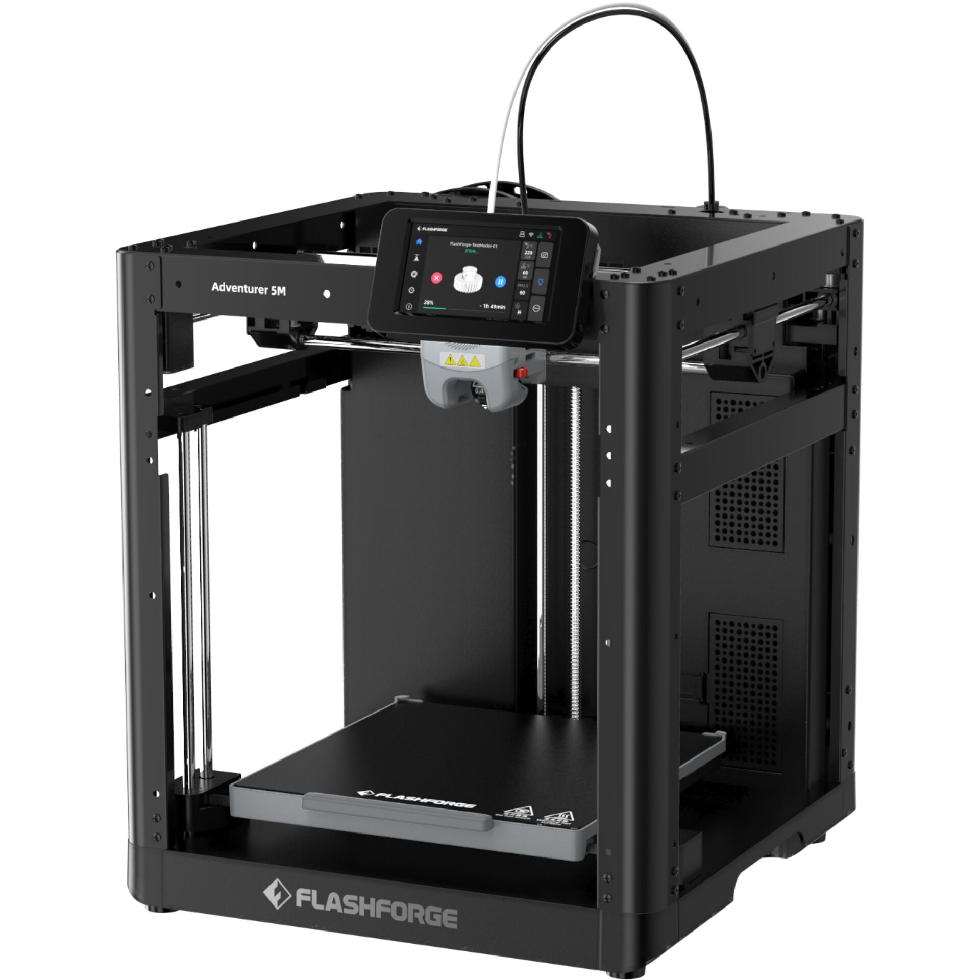 3D-Drucker, FDM-Drucker, schwarz, LCD-Touchscreen, FlashForge Adventurer 5M