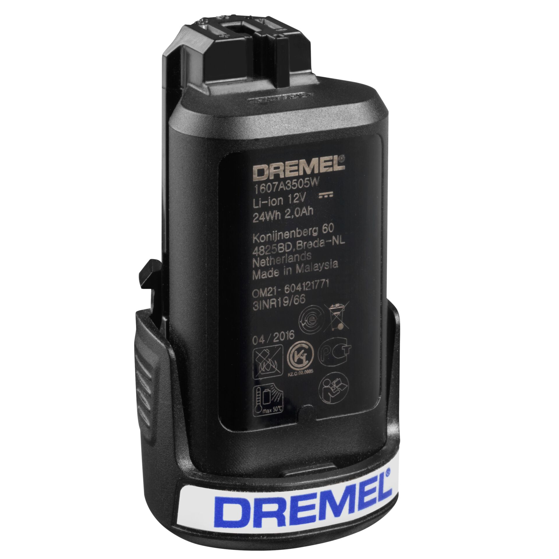 Li-ion Akku, 12V, 24Wh, Dremel, Batteriehalter