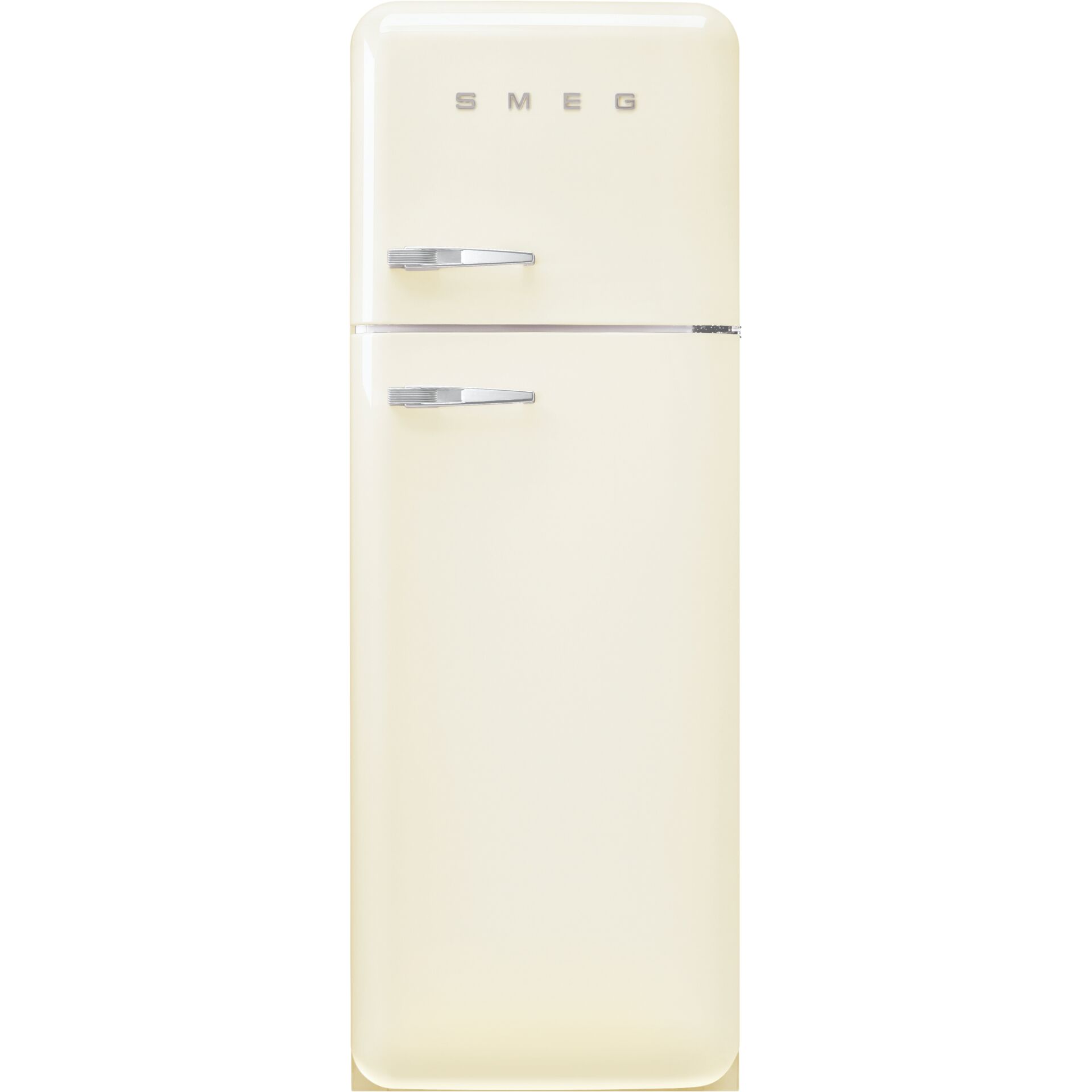 kühlschrank, freistehend, creme, retro, eisfach