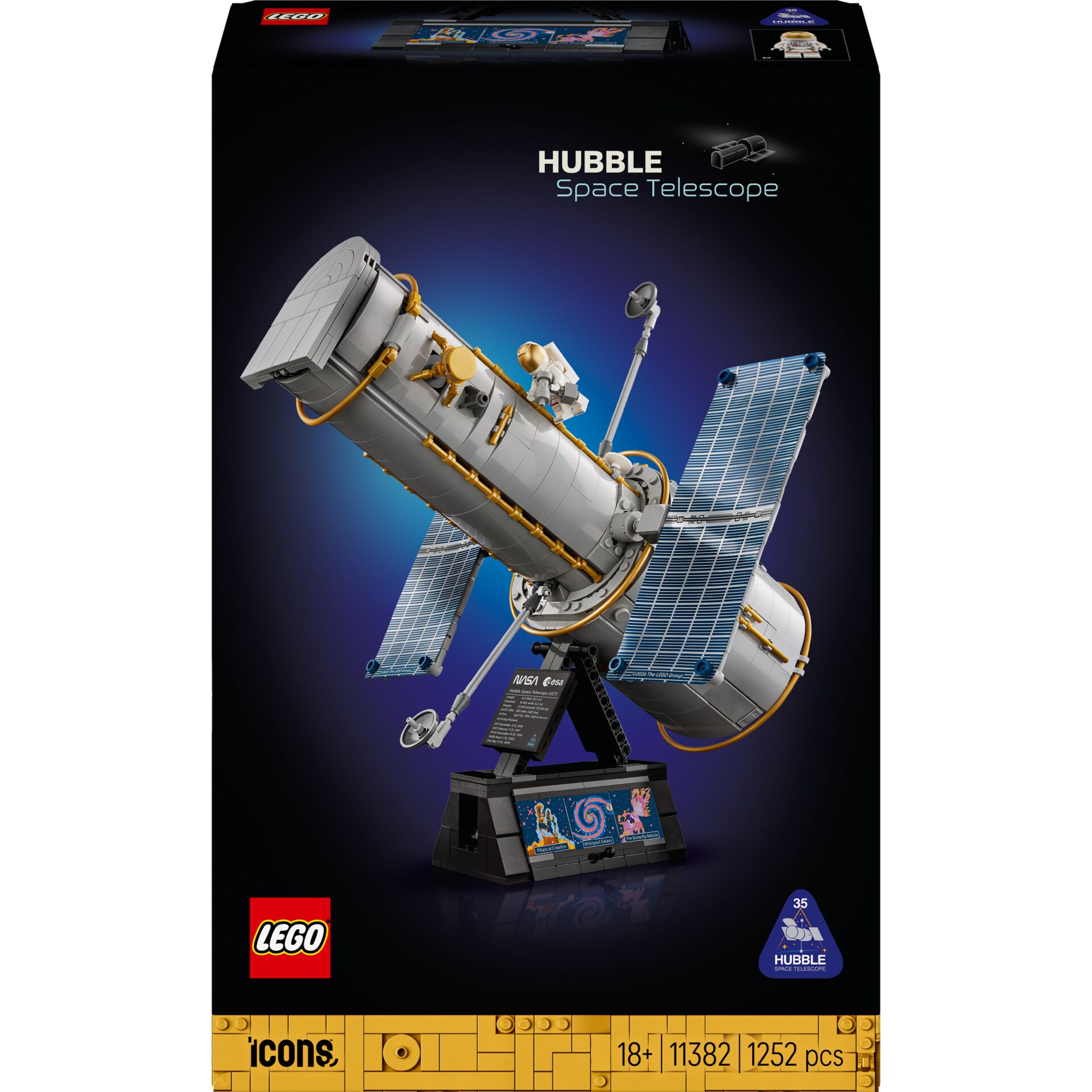Raumschiff, Teleskop, Satellitenbausatz, LEGO Icons, 35+ Teile