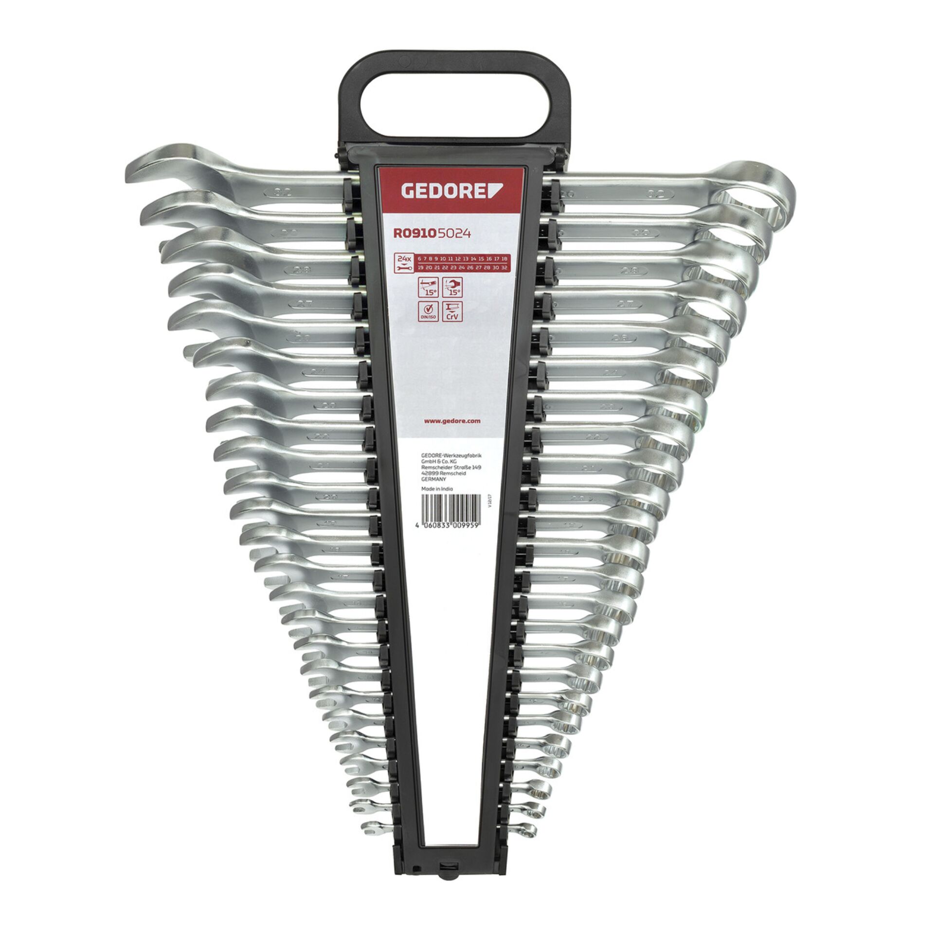 GEDORE red Ratchet Spanner Set  metric  24-pieces