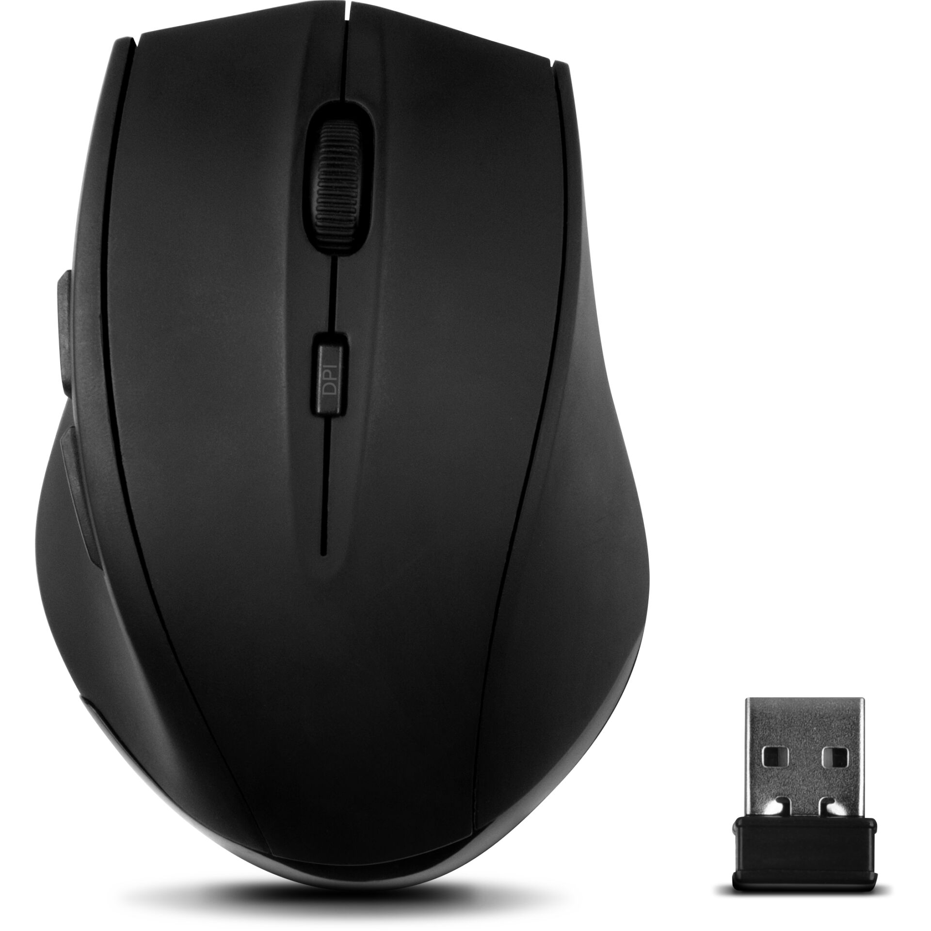 maus, kabellos, optisch, USB, schwarz