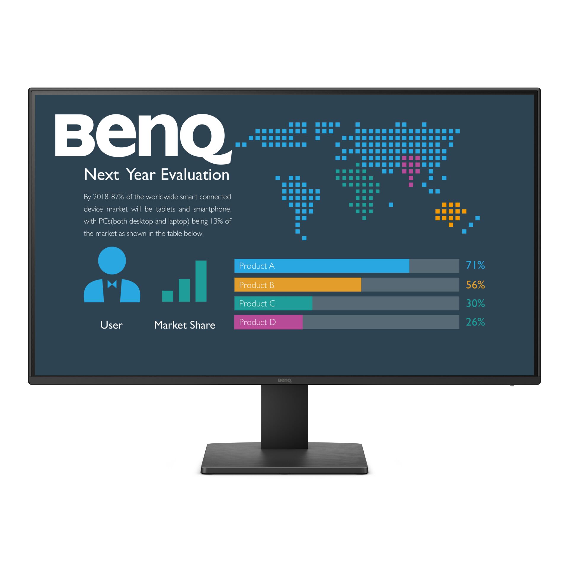 monitor, Desktopmonitor, LED-Anzeige, Bildschirmständer, Display